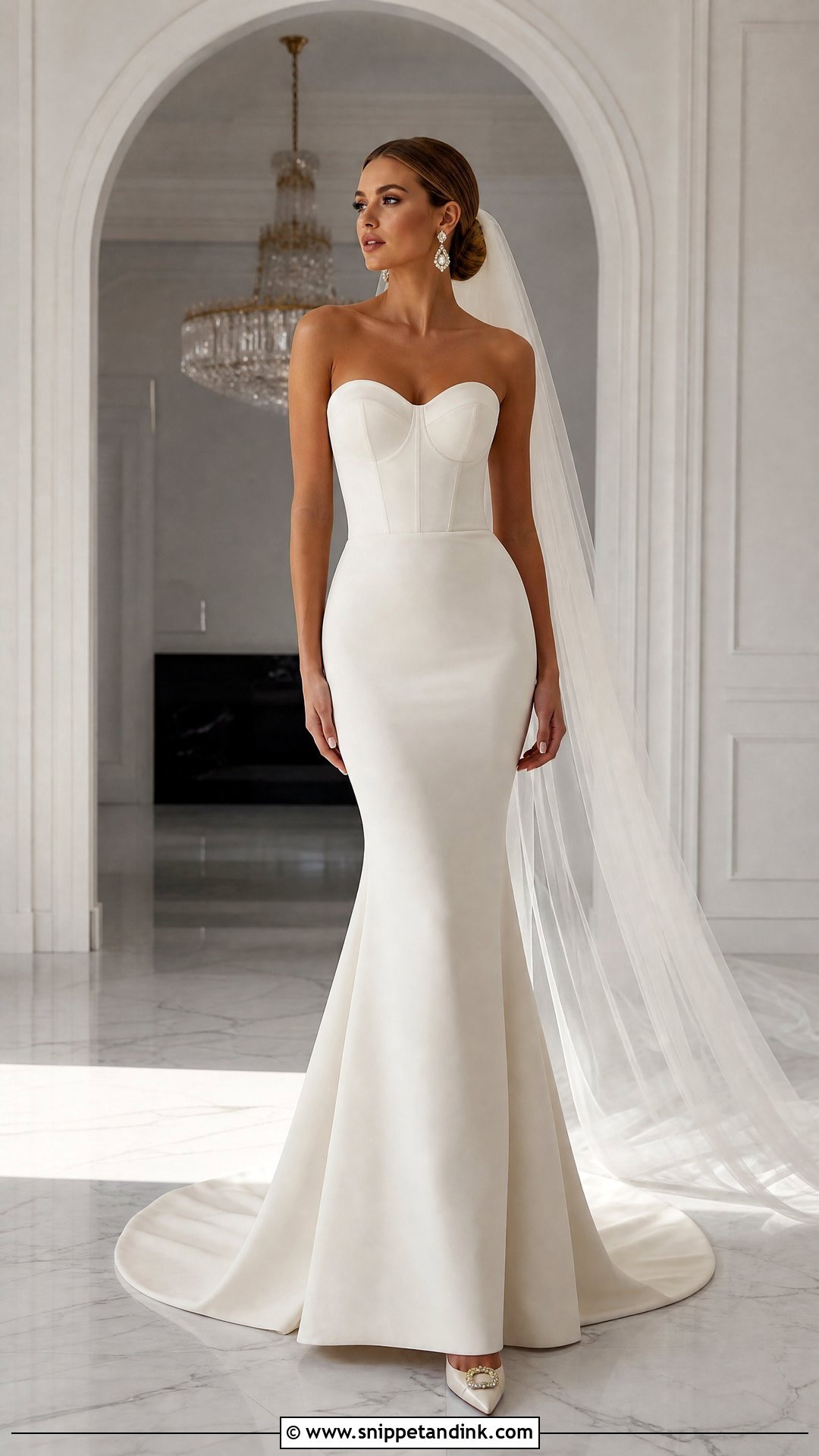 Strapless Mermaid Wedding Dress - Snippet and Ink - 20 She Said Yes to the Dress Ideas