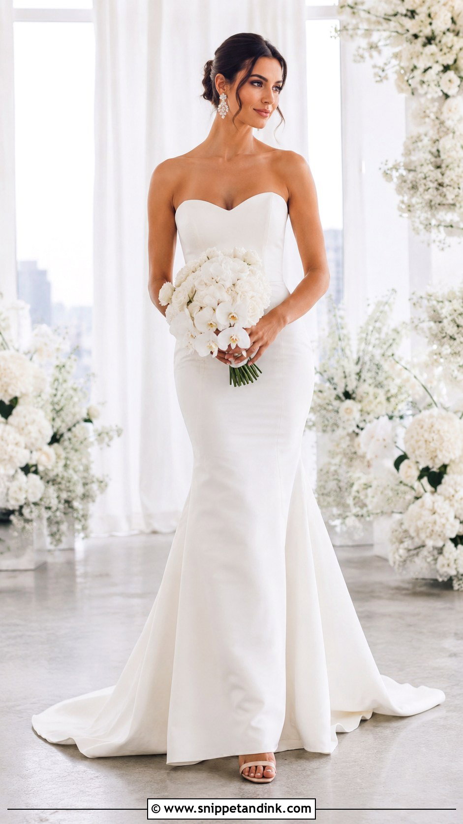 Strapless Mermaid Wedding Dress - Snippet and Ink - 25 Mermaid Style Wedding Dress Ideas