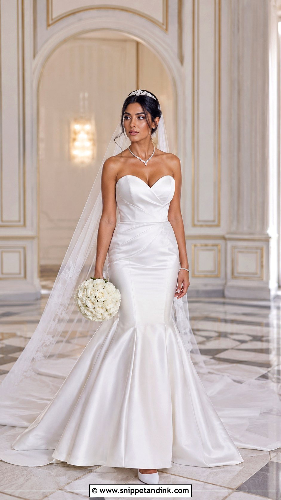 Strapless Mermaid Wedding Gown - Snippet and Ink - 25 Mermaid Wedding Gown Ideas