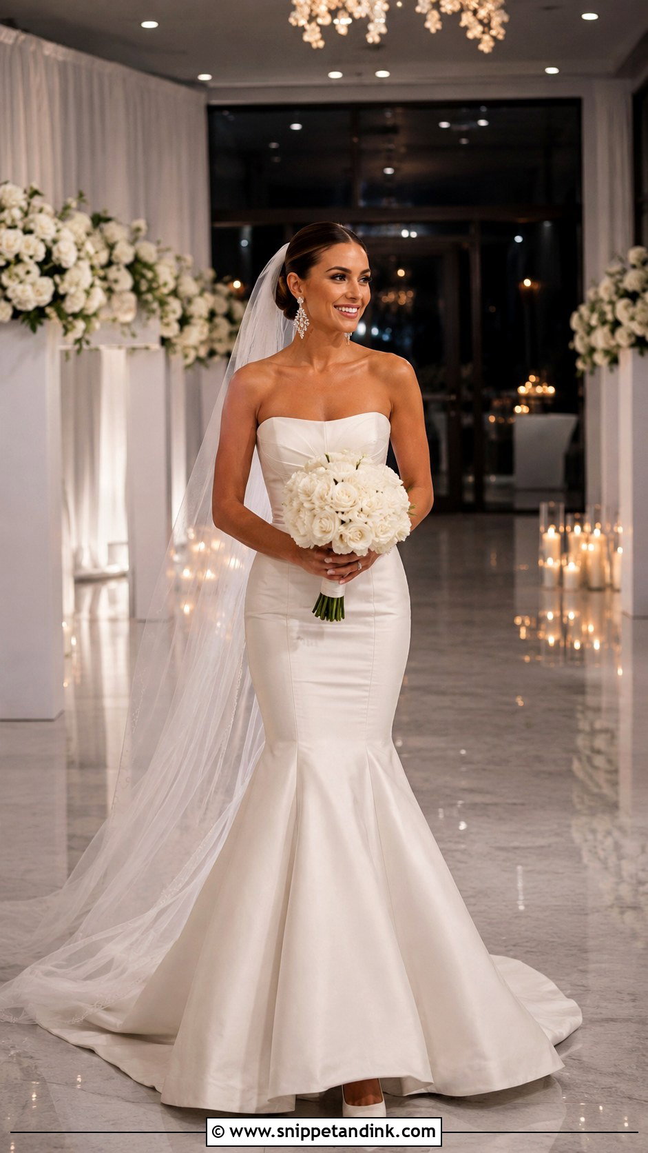 Strapless Mermaid Wedding Gown - Snippet and Ink - 25 Beautiful Wedding Gowns