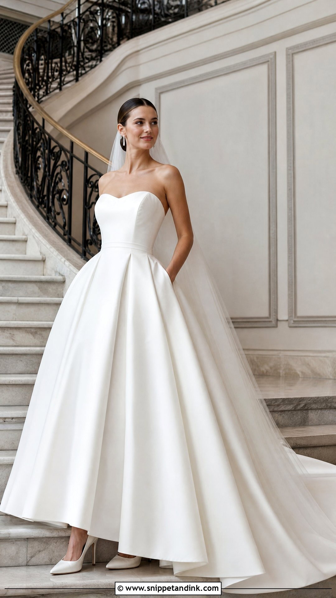 Strapless Mikado Ball Gown - Snippet and Ink - 20 Simple Wedding Gowns Elegant Classy