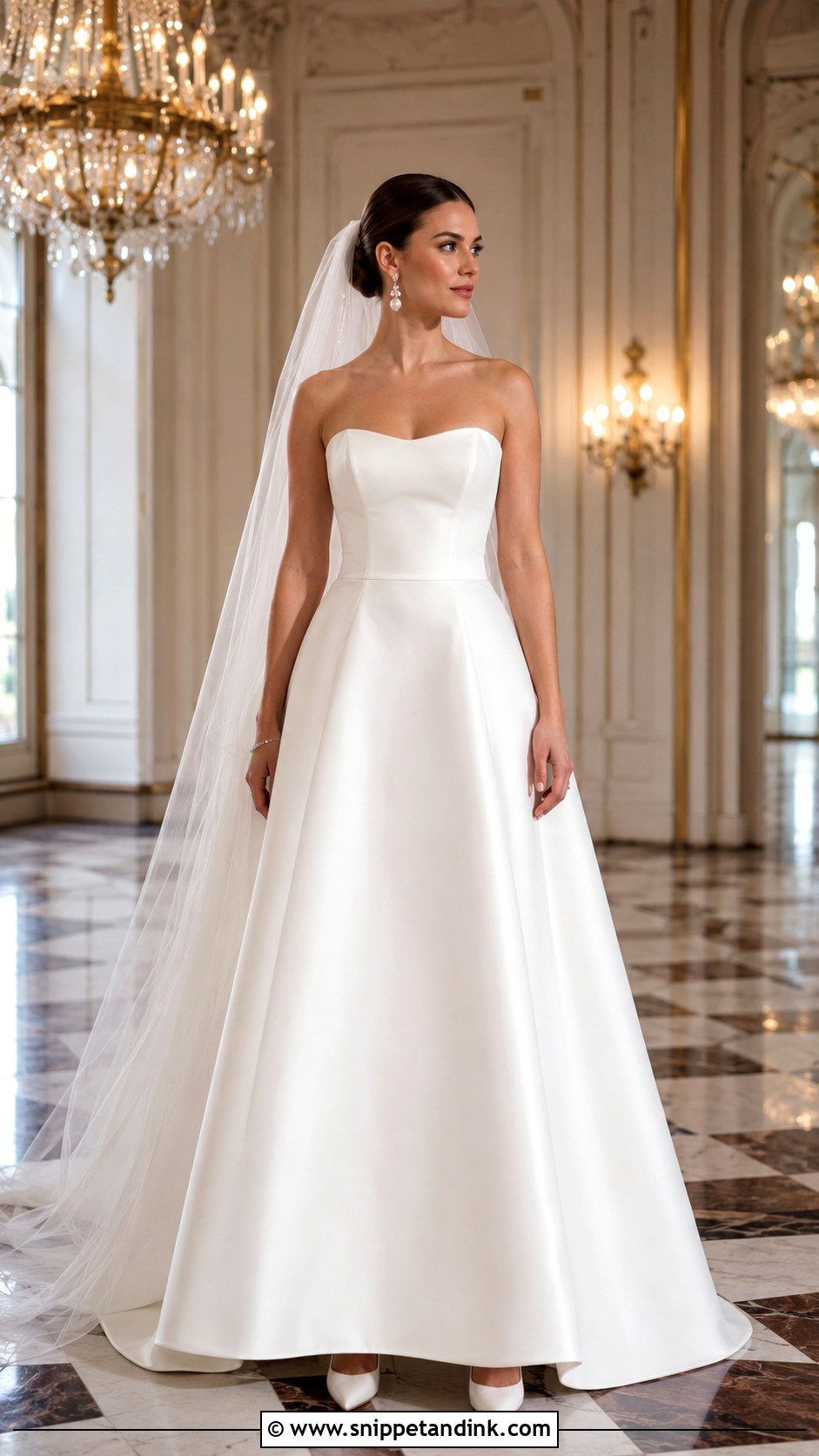 Strapless Mikado Bridal Dress - Snippet and Ink - 20 Simple Bridal Dresses