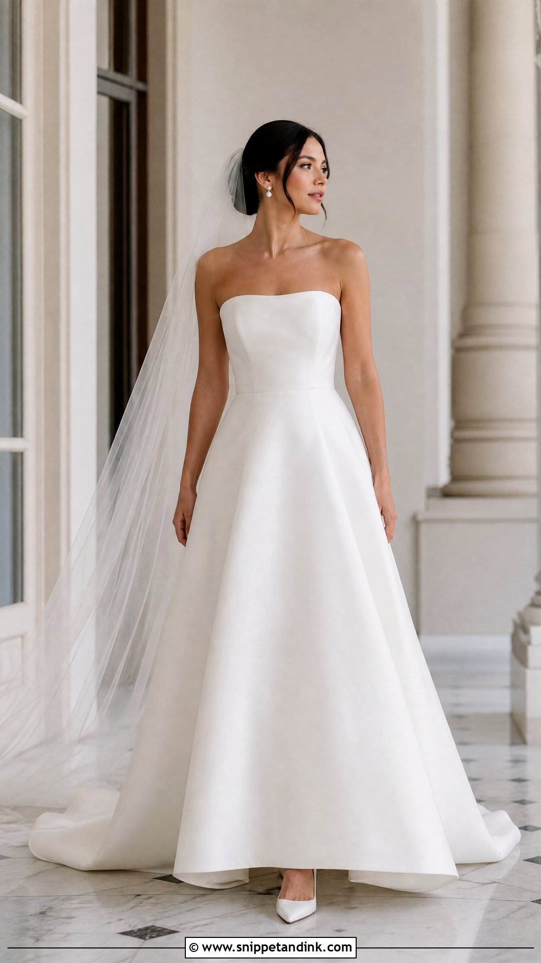 Strapless Mikado Wedding Dress - Snippet and Ink - 20 Wedding Dress Hourglass Shape Ideas