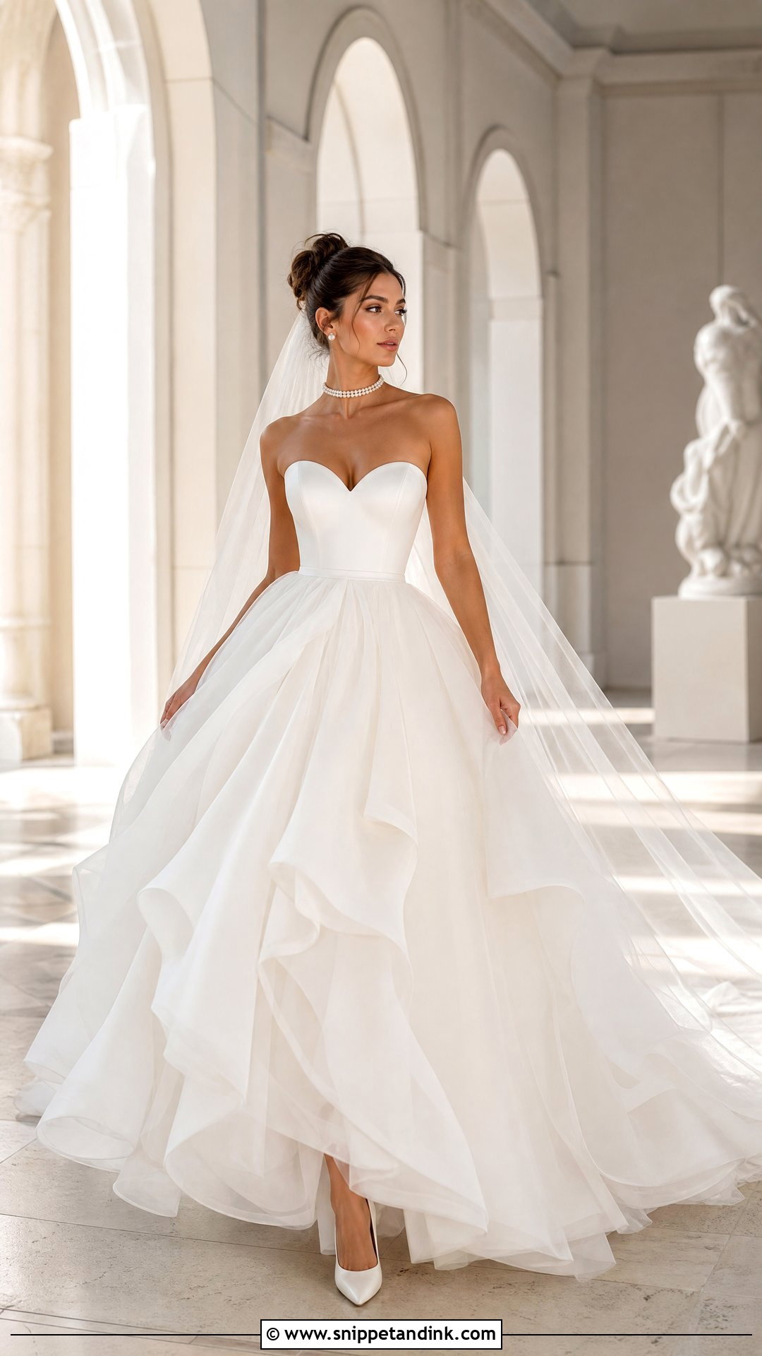 Strapless Poofy Wedding Dress - Snippet and Ink - 25 Poofy Wedding Dresses