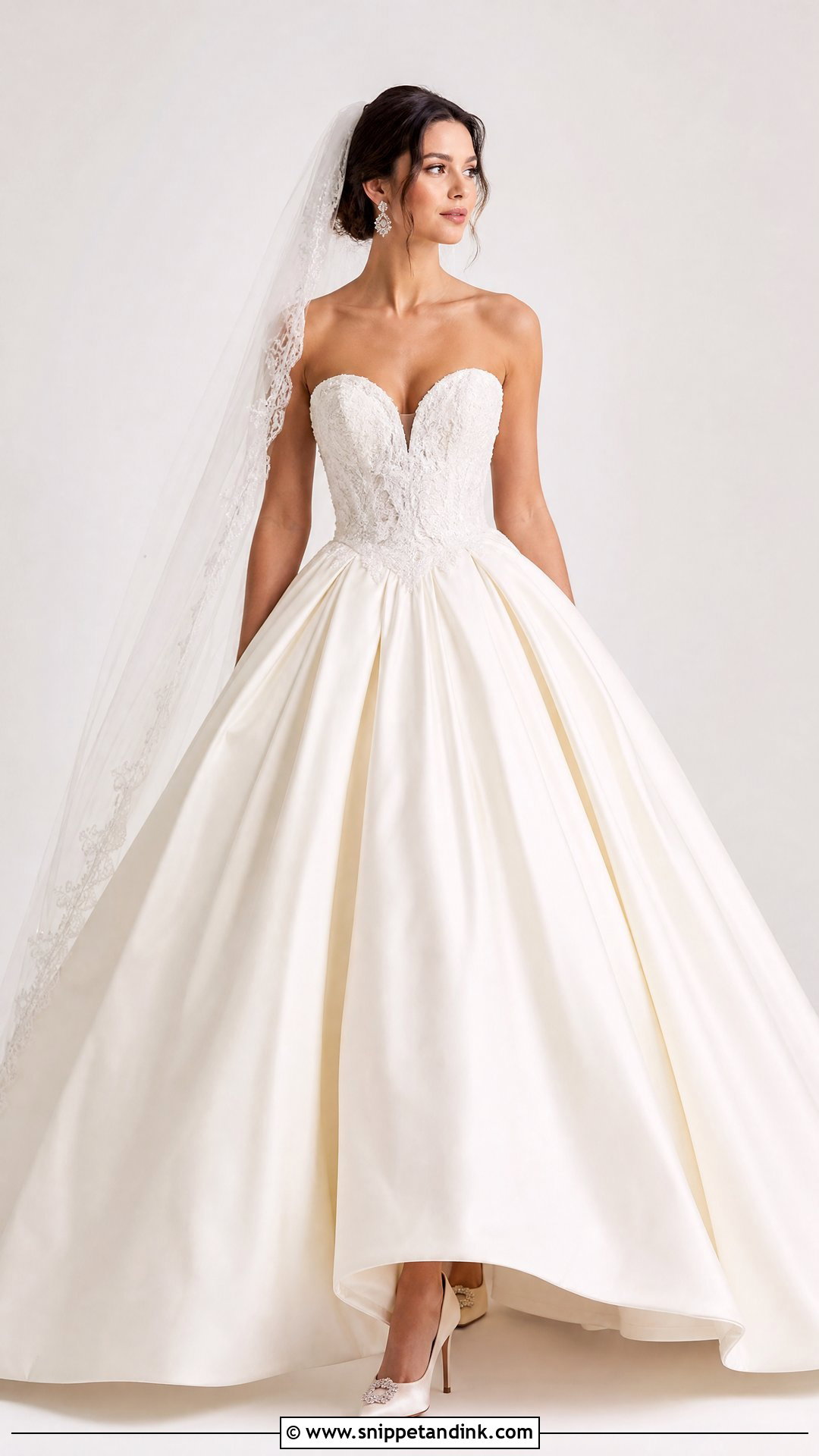 Strapless Princess Wedding Gown - Snippet and Ink - 25 Princess Wedding Gown Ideas