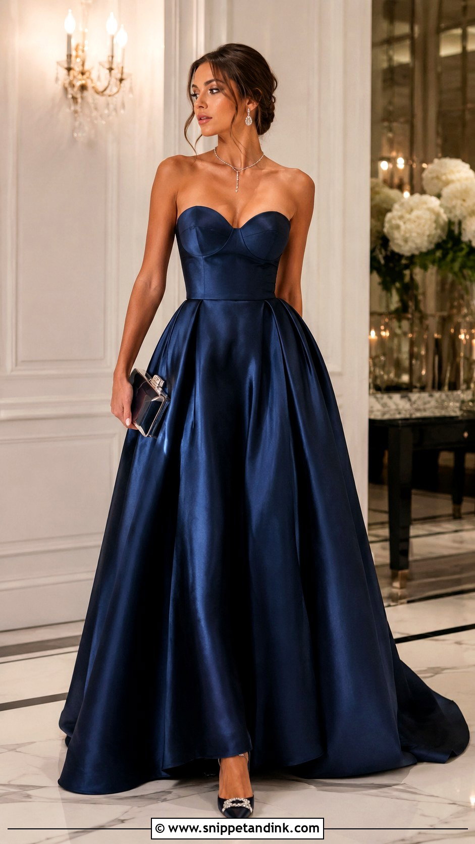 Strapless Satin Ball Gown - Snippet and Ink - 25 Satin Ball Gown Ideas