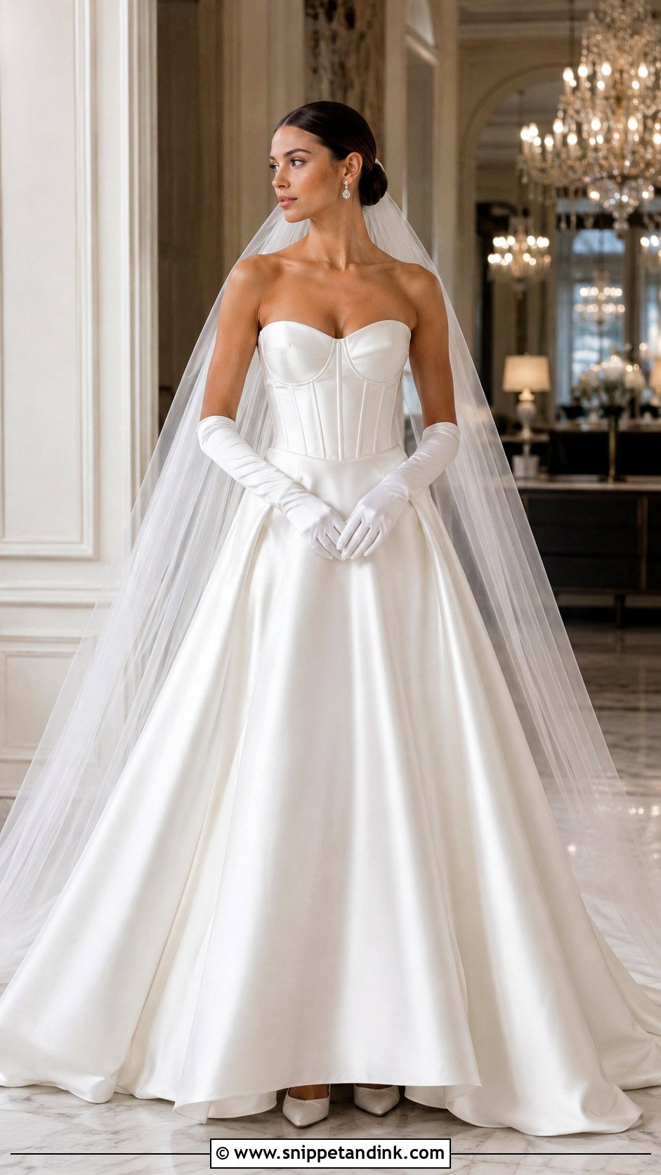 Strapless Satin Corset Wedding Dress - Snippet and Ink - 20 Strapless Satin Wedding Dress Ideas