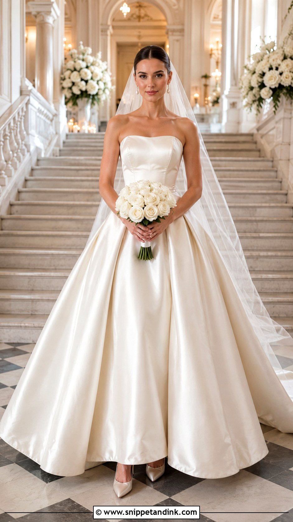 Strapless Satin Princess Ball Gown Wedding Dress - Snippet and Ink - 20 Dream Wedding Dresses Ball Gown Princesses