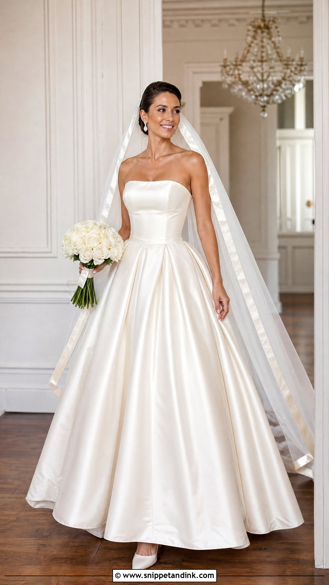 Strapless Satin Puffy Princess Wedding Dress - Snippet and Ink - 20 Puffy Wedding Dresses Princesses