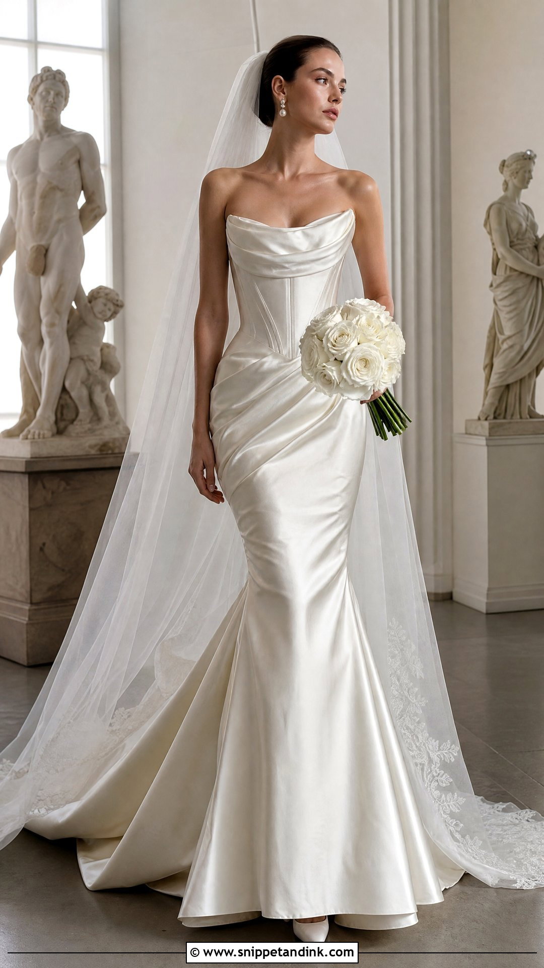 Strapless Satin Vivienne Westwood Mermaid Wedding Dress - Snippet and Ink - 20 Vivienne Westwood Wedding Dress Mermaid Ideas