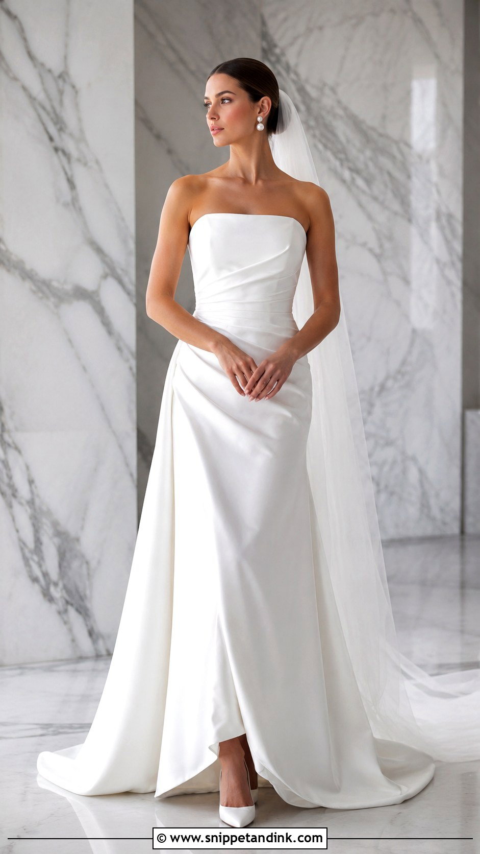 Strapless Satin Wedding Dress - Snippet and Ink - 25 Simple Classy Wedding Dress Ideas
