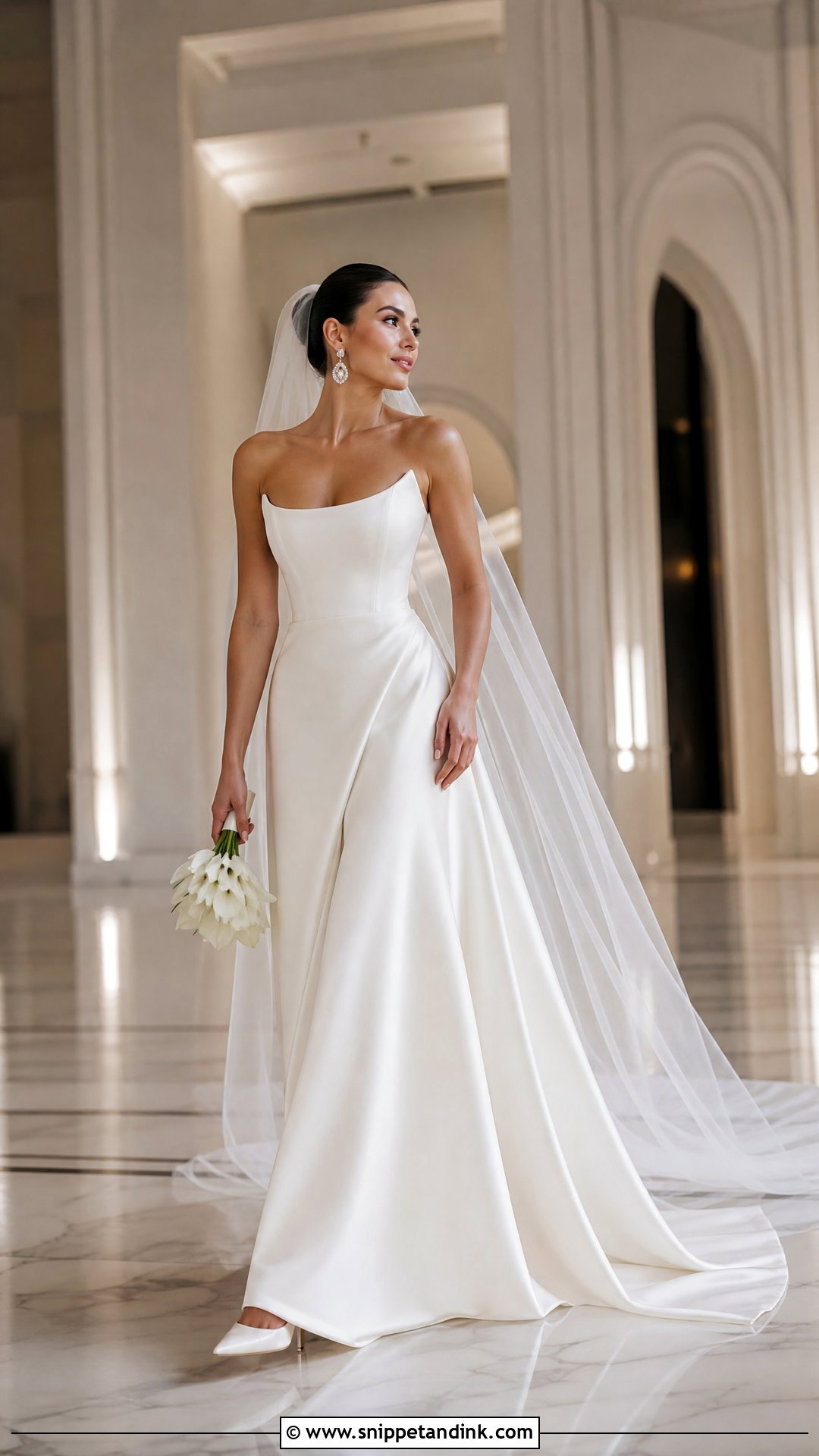 Strapless Satin Wedding Dress - Snippet and Ink - 20 Wedding Style Dresses