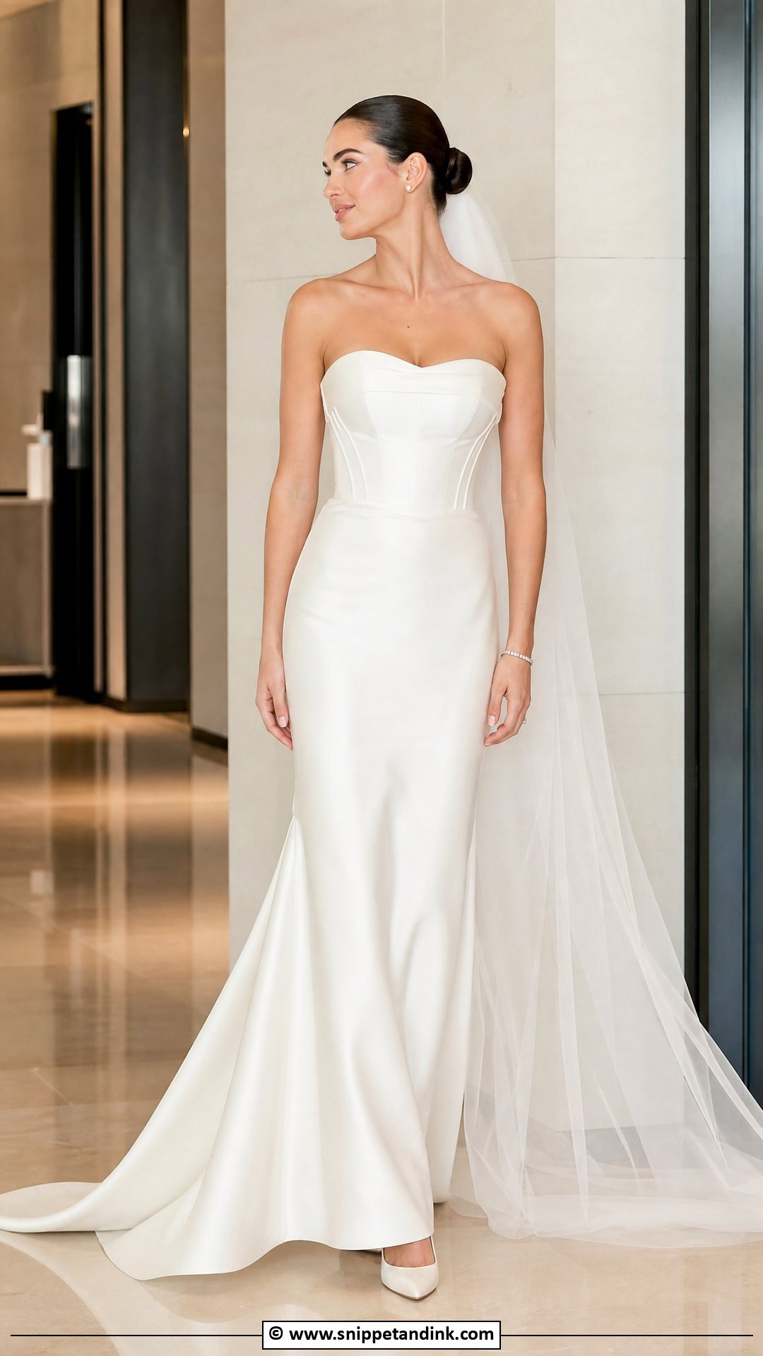 Strapless Satin Wedding Dress - Snippet and Ink - 35 2025 Wedding Dresses