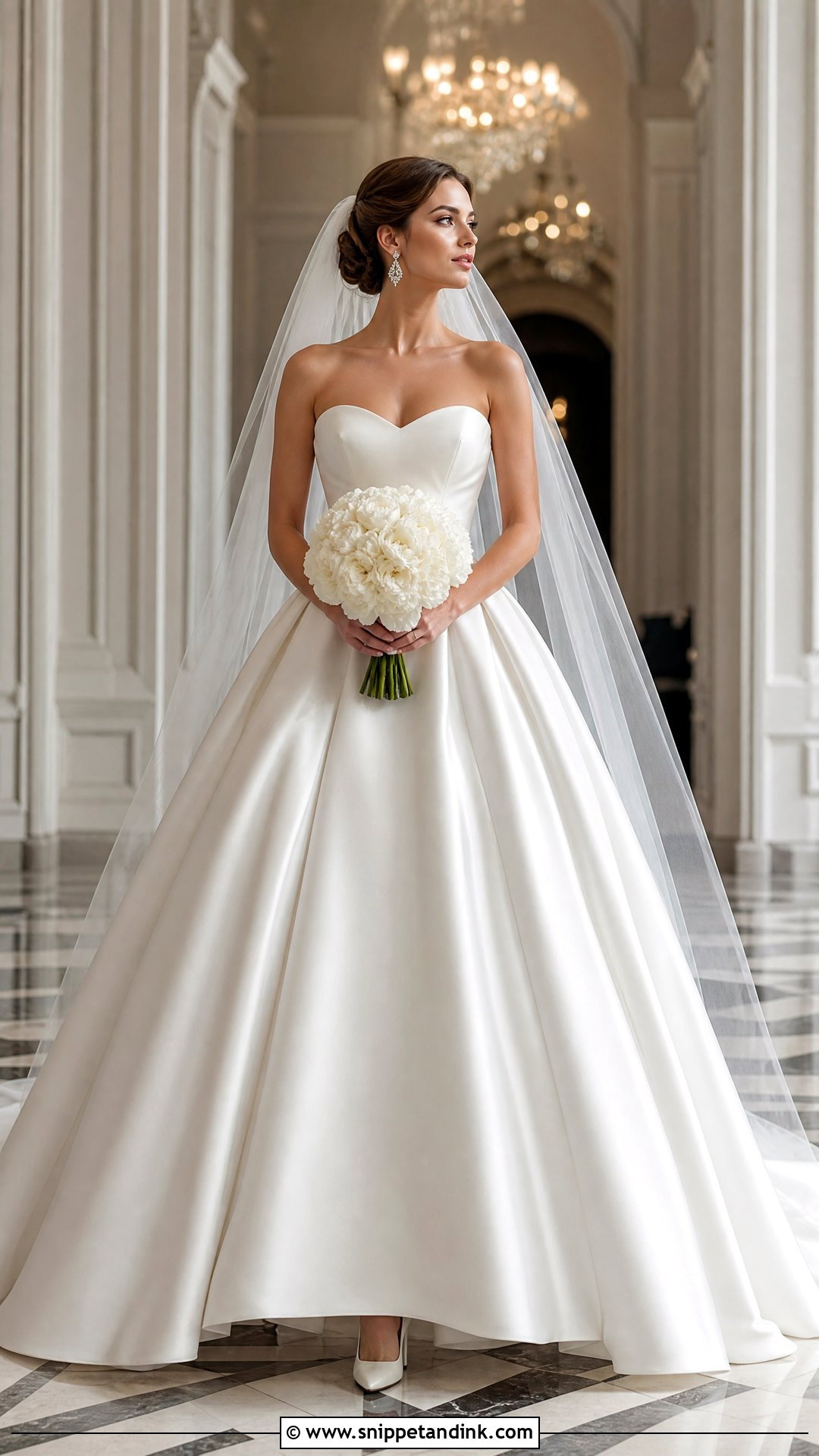 Strapless Silk Ball Gown - Snippet and Ink - 20 Silk Bridal Gown Ideas