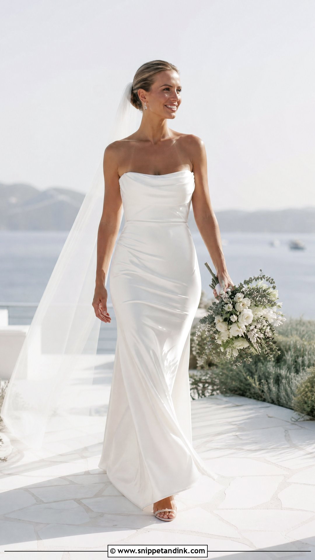 Strapless Silk Bias Cut Wedding Dress - Snippet and Ink - 20 Strapless Silk Wedding Dress Ideas