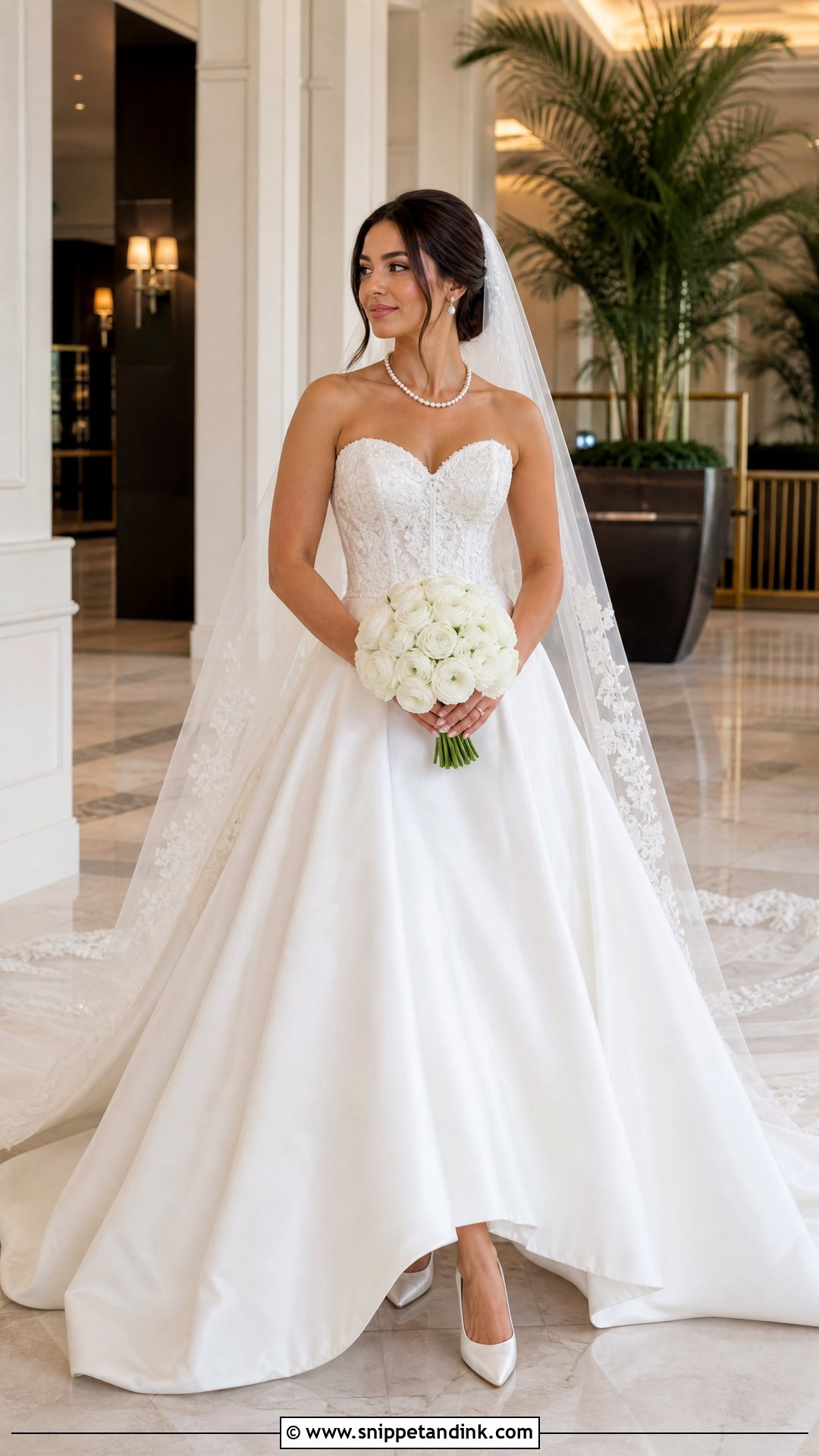 Strapless Silk Lace Wedding Dress - Snippet and Ink - 20 Silk Lace Wedding Dress Ideas