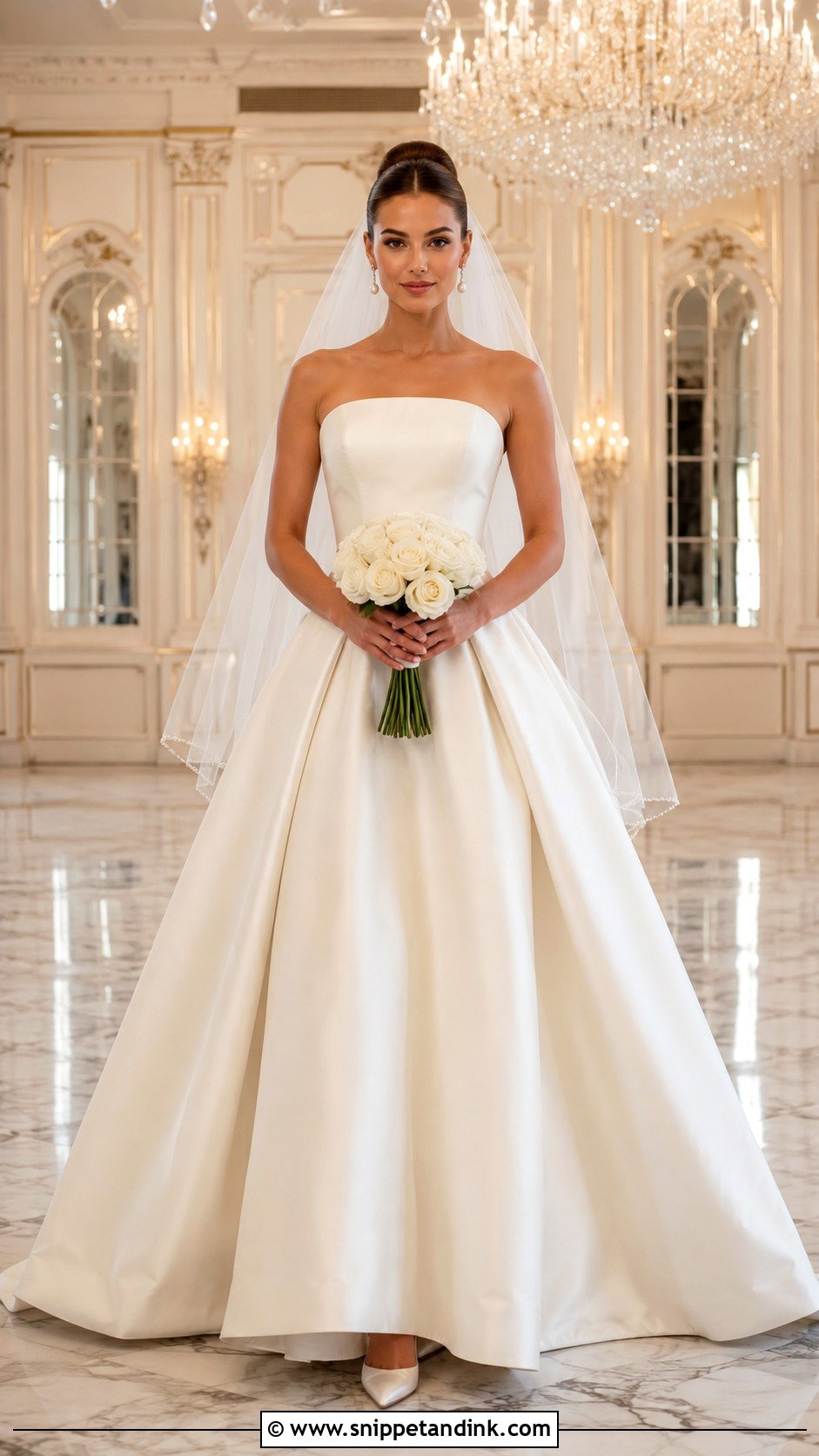 Strapless Silk Wedding Dress Ballgown - Snippet and Ink - 20 Silk Wedding Dress Ballgown Ideas