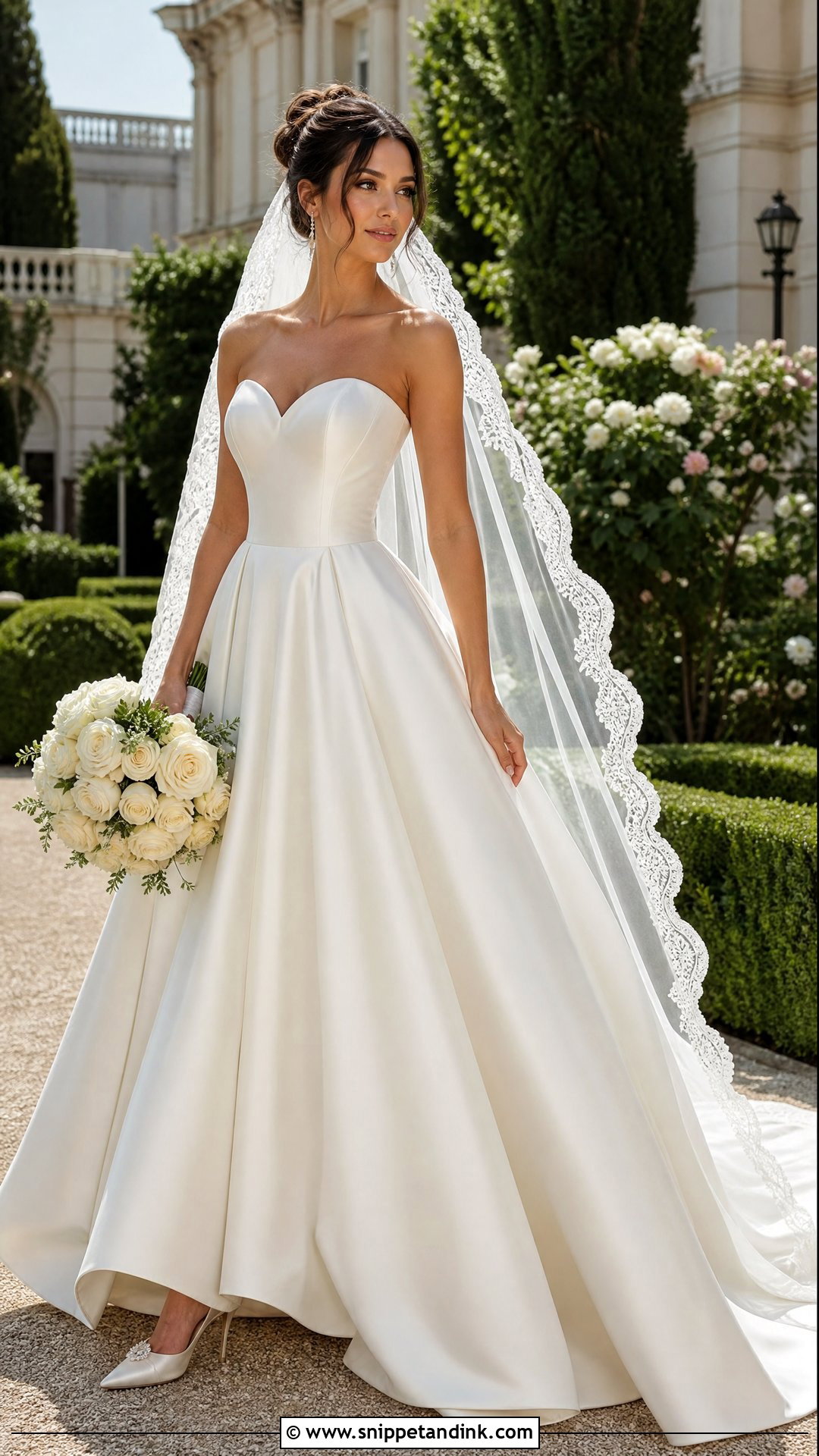 Strapless Sweetheart Ballgown Wedding Dress - Snippet and Ink - 20 Strapless Ballgown Wedding Dress Ideas