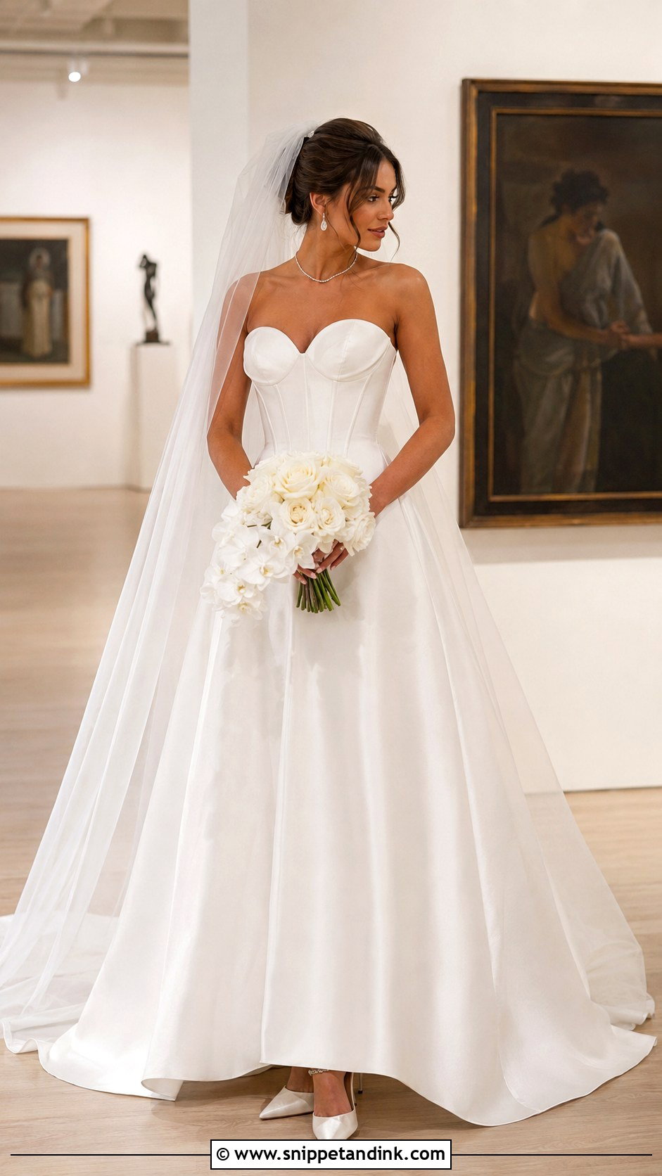 Strapless Sweetheart Corset Wedding Dress - Snippet and Ink - 20 Long Corset Wedding Dress Ideas