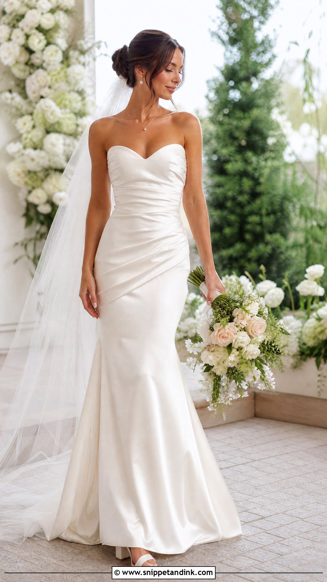 Strapless Sweetheart Fitted Wedding Dress - Snippet and Ink - 20 Strapless Fitted Wedding Dress Ideas