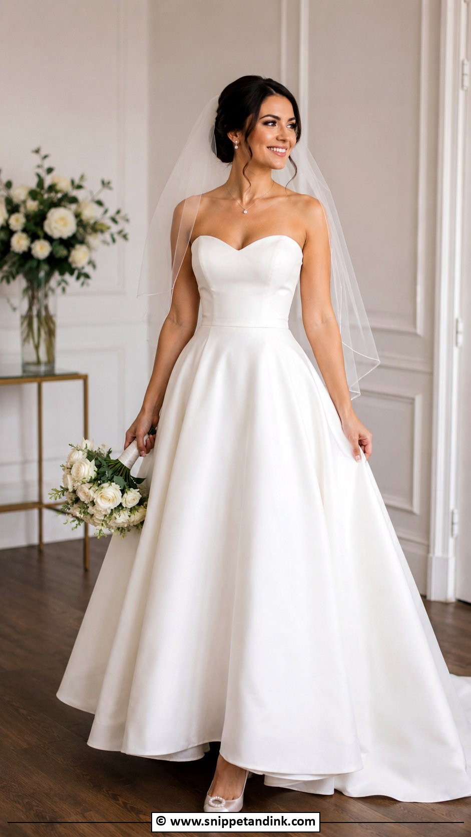 Strapless Sweetheart Wedding Dress - Snippet and Ink - 35 Strapless Wedding Dress Ideas