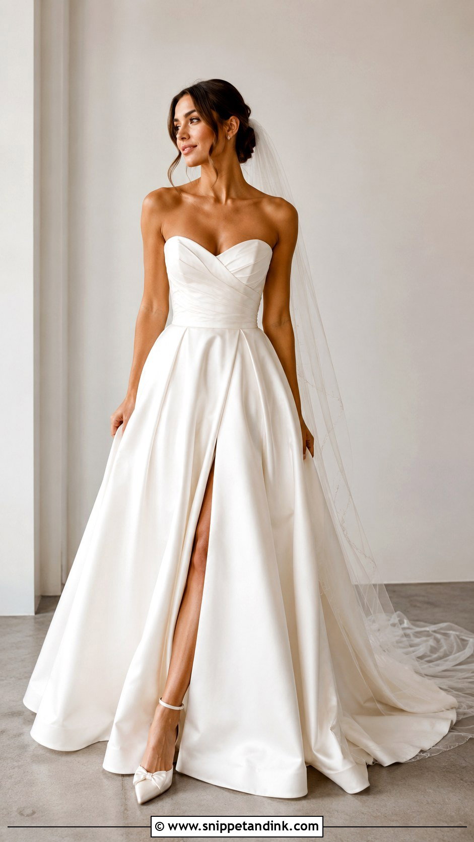 Strapless Sweetheart Wedding Dress - Snippet and Ink - 25 Sweetheart Wedding Dress Ideas