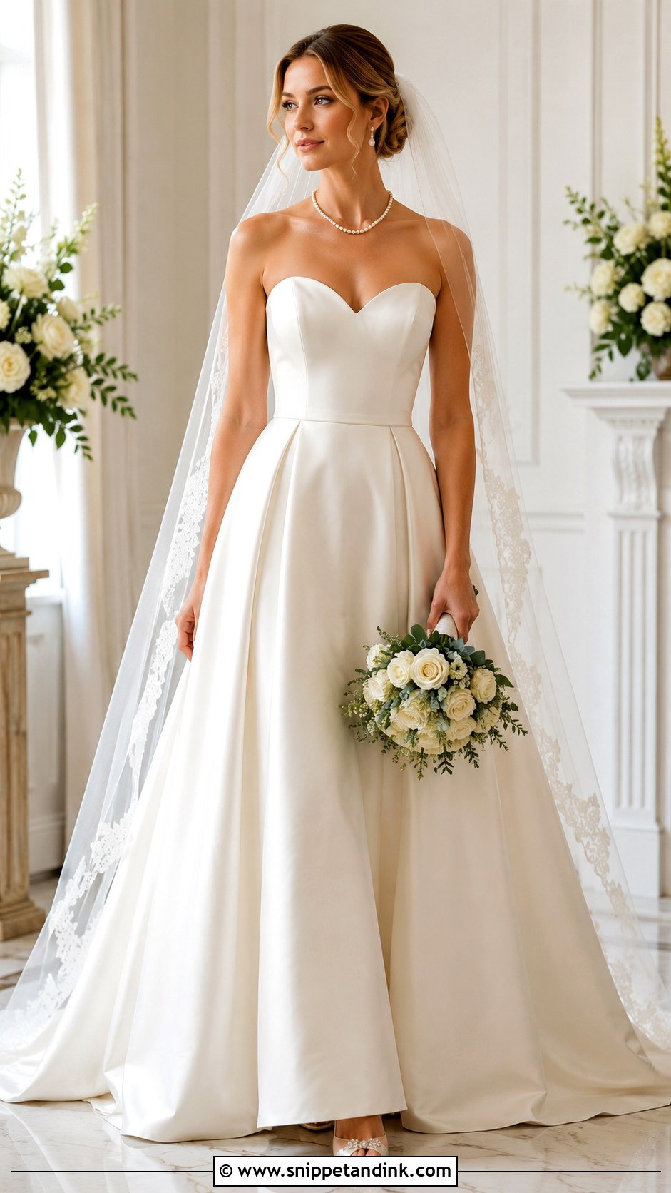 Strapless Sweetheart Wedding Dress - Snippet and Ink - 25 Classy Elegant Wedding Dresses