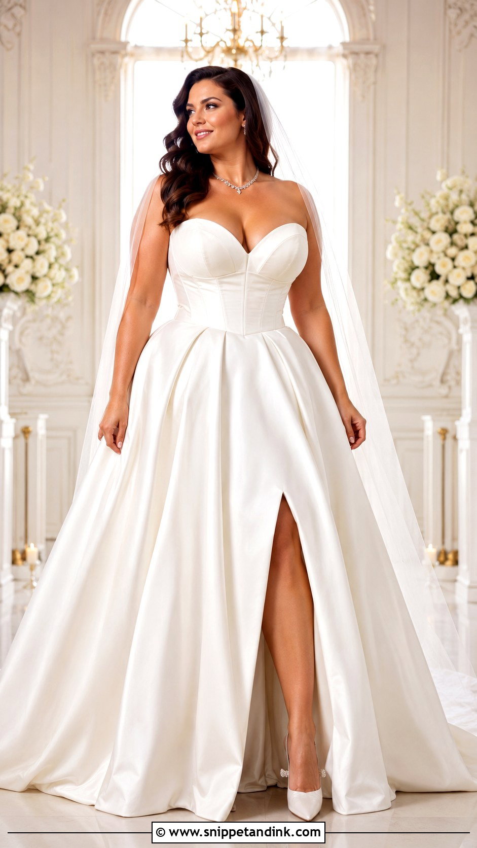 Strapless Sweetheart Wedding Dress - Snippet and Ink - 25 Wedding Dress for Big Bust Ideas
