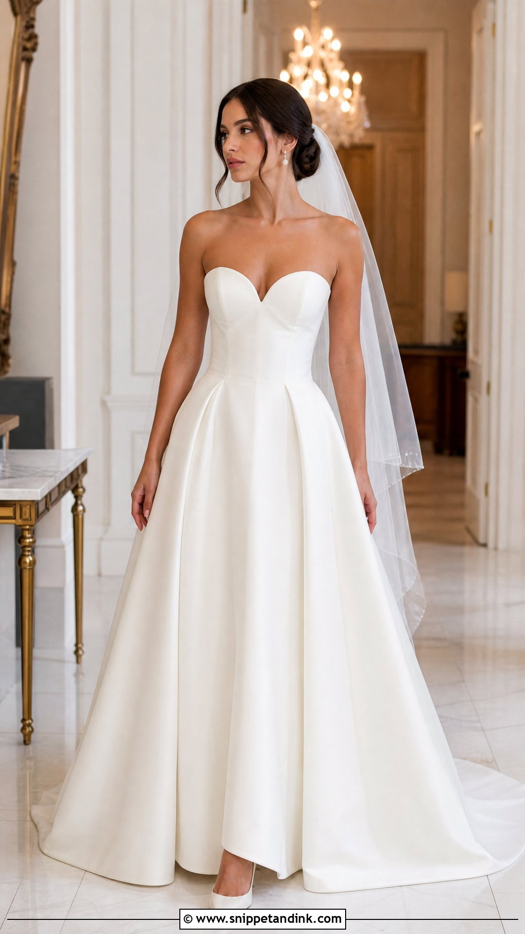 Strapless Sweetheart Wedding Dress - Snippet and Ink - 20 Heart Wedding Dress Ideas