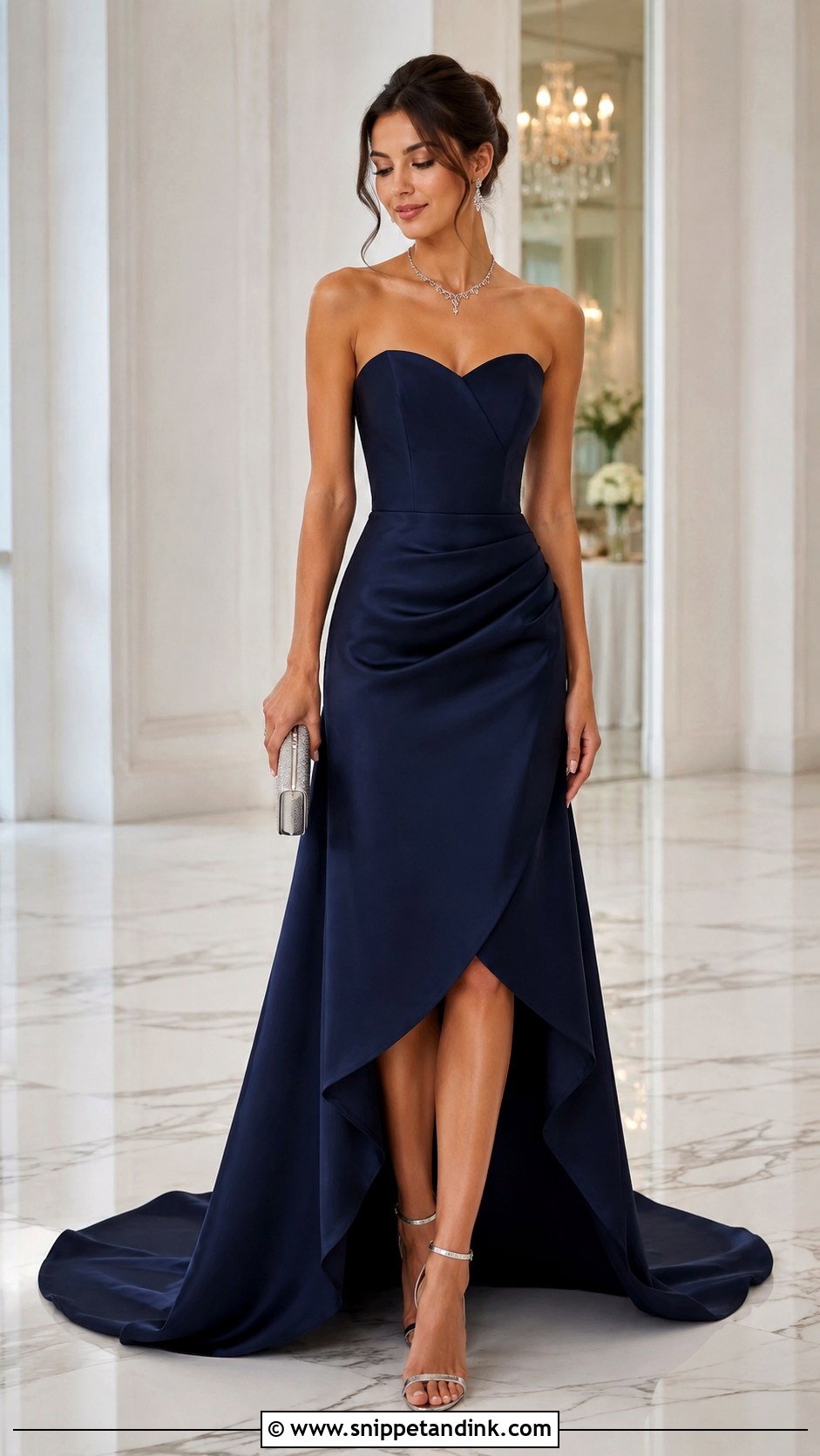 Strapless Tail Gown Outfit - Snippet and Ink - 25 Tail Gown Ideas