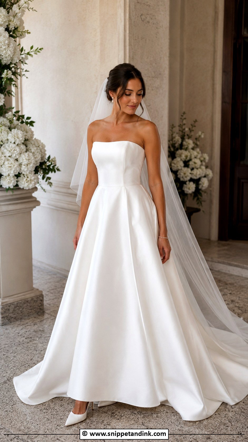 Strapless Wedding Dress - Snippet and Ink - 35 Wedding Dress Ideas