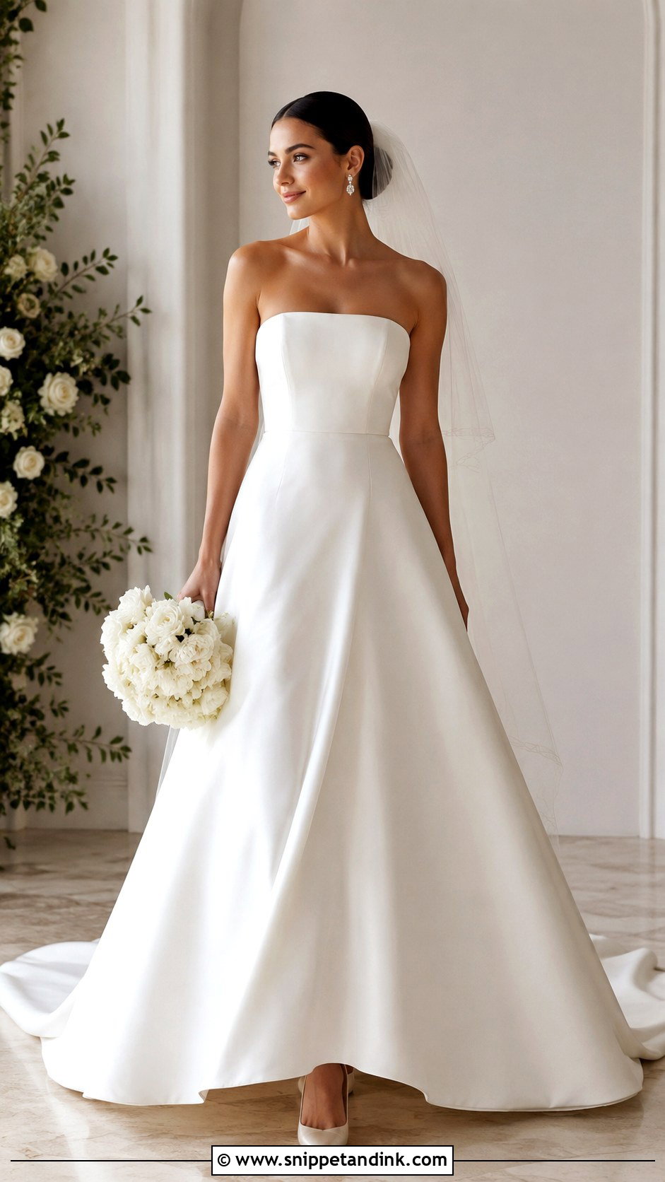 Strapless Wedding Dress - Snippet and Ink - 30 Stunning Wedding Dresses