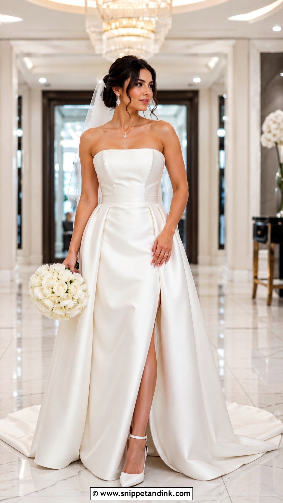 Strapless Wedding Dress - Snippet and Ink - 25 Las Vegas Wedding Dress Ideas