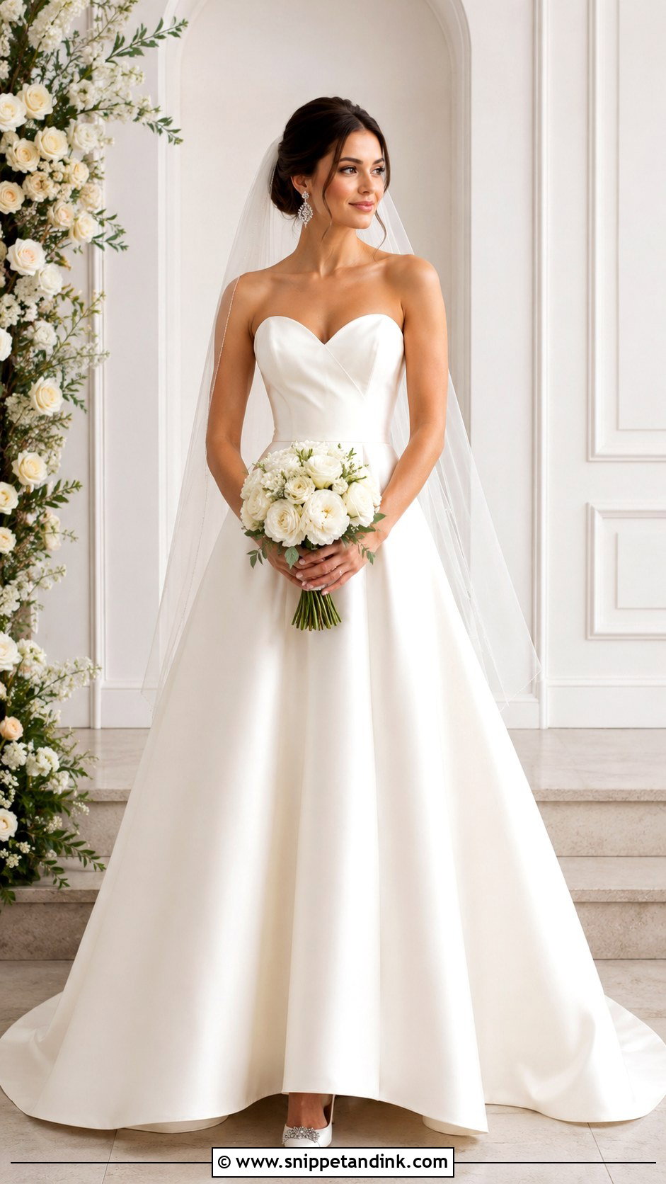 Strapless Wedding Dress - Snippet and Ink - 25 Women Wedding Dress Ideas