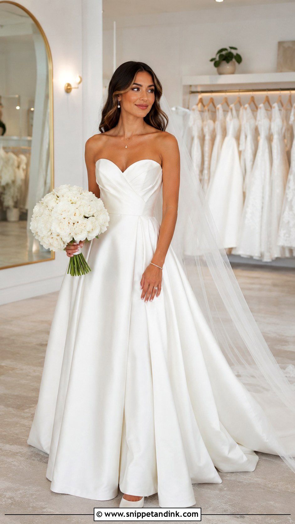 Strapless Wedding Dress - Snippet and Ink - 25 Yes to the Dress Ideas