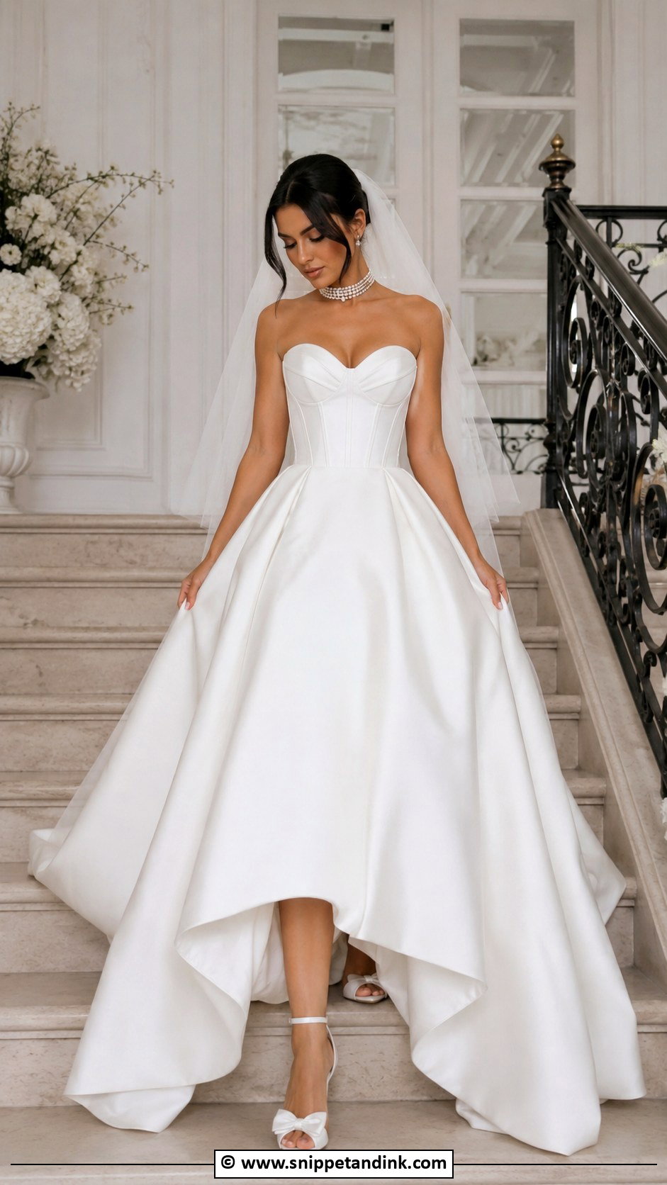 Strapless Wedding Dress - Snippet and Ink - 30 Romantic Wedding Dress Ideas