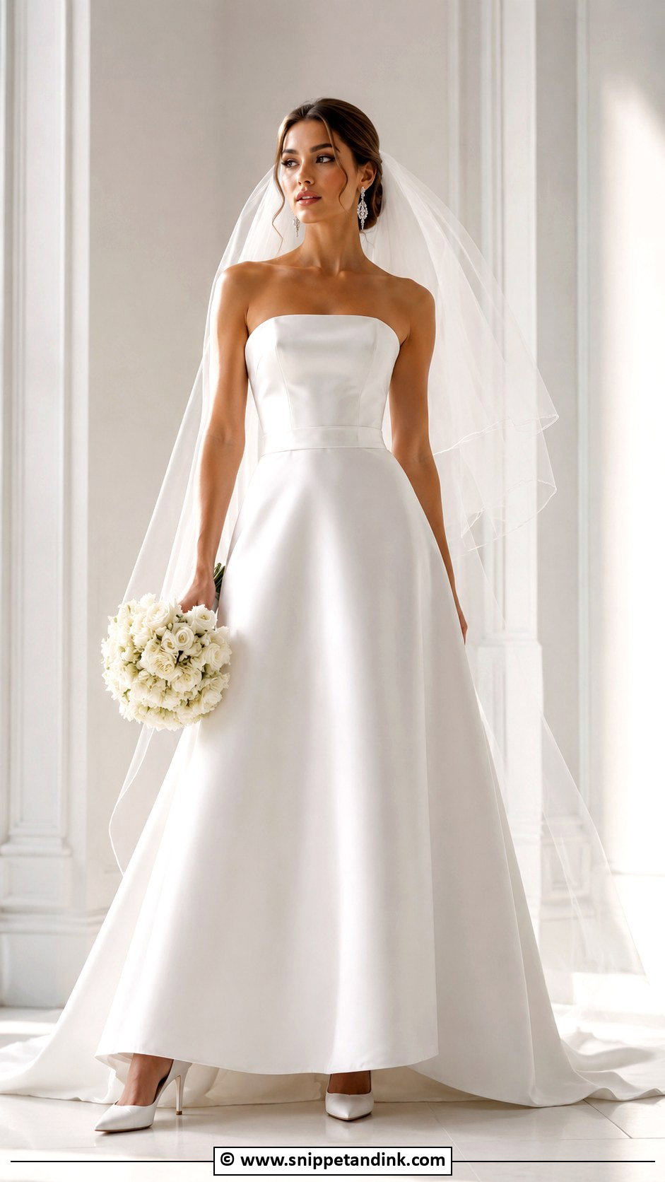 Strapless Wedding Dress - Snippet and Ink - 30 Stylish Wedding Dresses