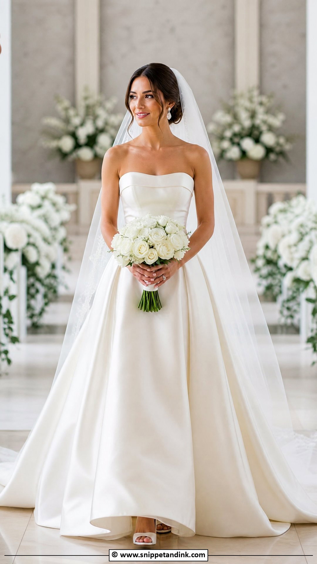 Strapless Wedding Dress - Snippet and Ink - 35 Dreamy Wedding Dress Ideas
