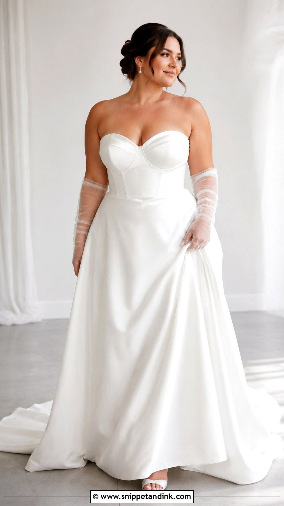 Strapless Wedding Dress For Big Bust - Snippet and Ink - 25 Big Bust Wedding Dress Ideas