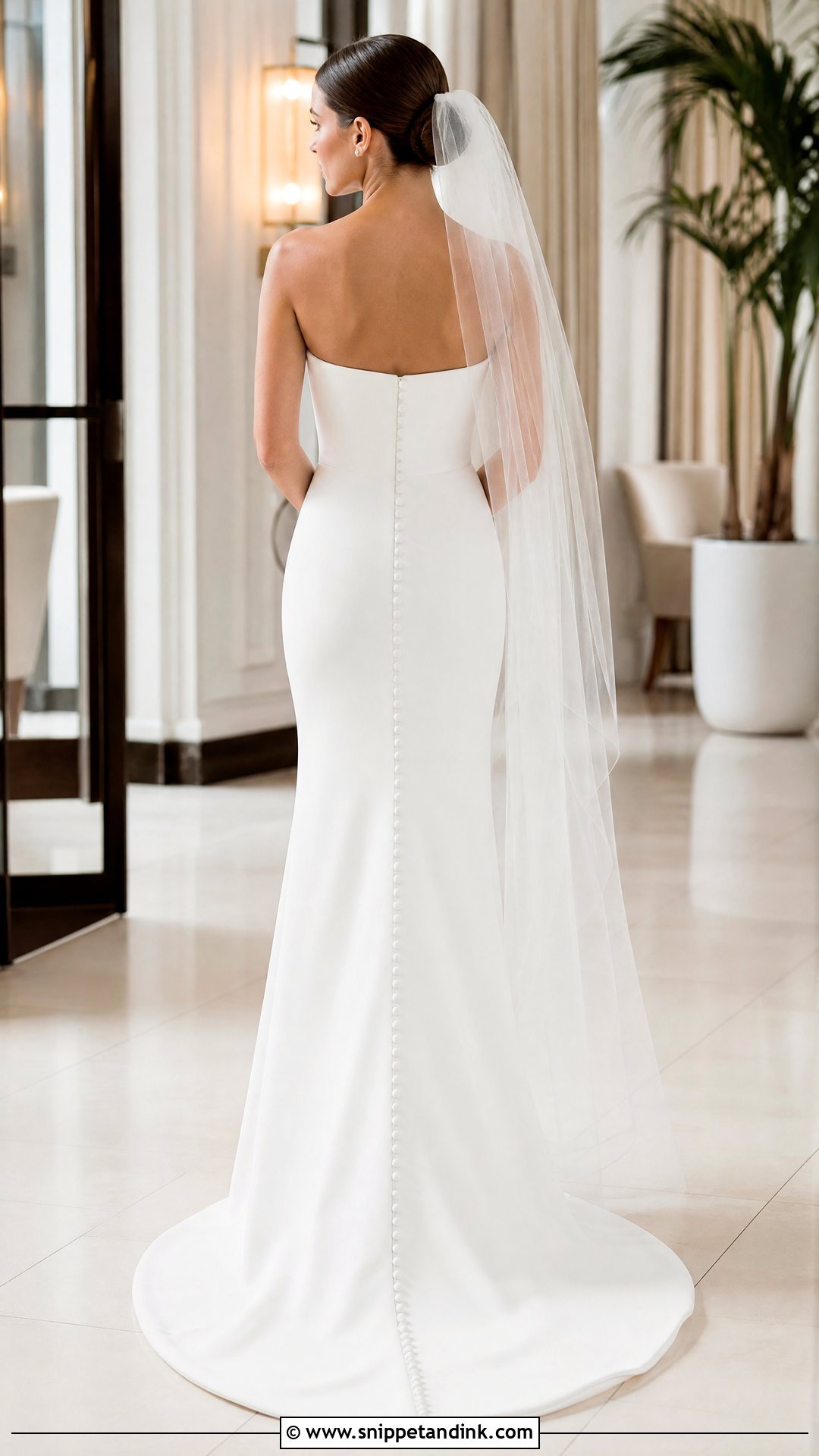 Strapless Wedding Dress With Buttons Down the Back - Snippet and Ink - 20 Wedding Dress with Buttons Down the Back Ideas