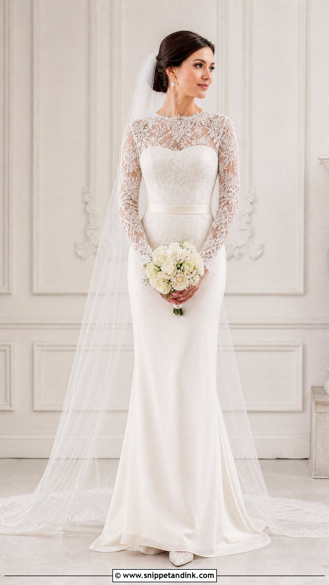 Strapless Wedding Dress With Lace Bridal Topper - Snippet and Ink - 20 Add Sleeves to Wedding Dress