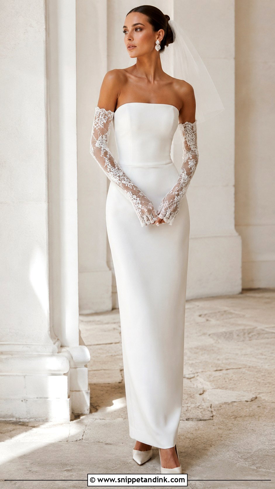 Strapless Wedding Dress With Sleeve Gloves - Snippet and Ink - 20 Strapless Wedding Dress with Sleeves