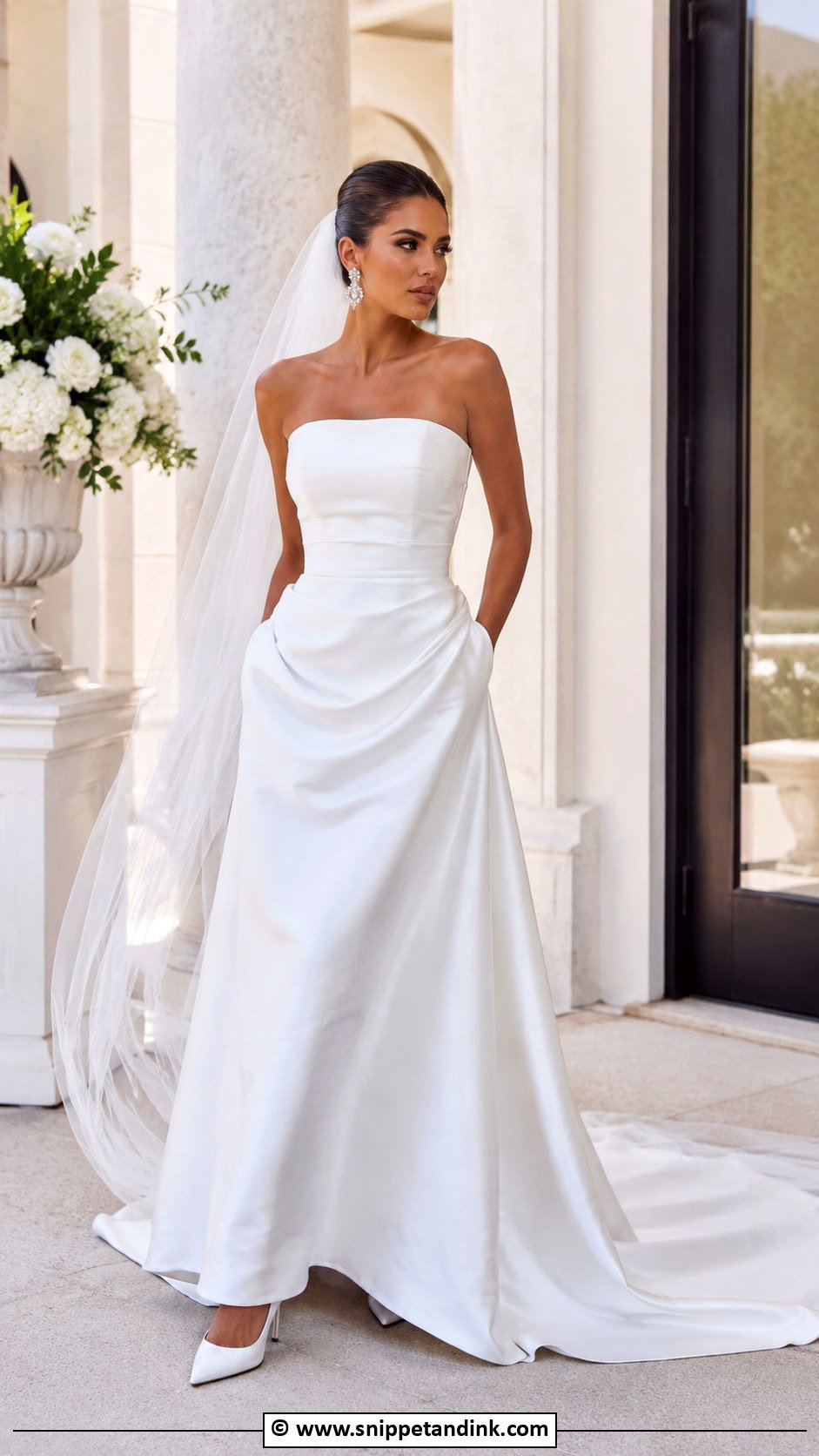 Strapless Wedding Gown - Snippet and Ink - 35 Wedding Gowns