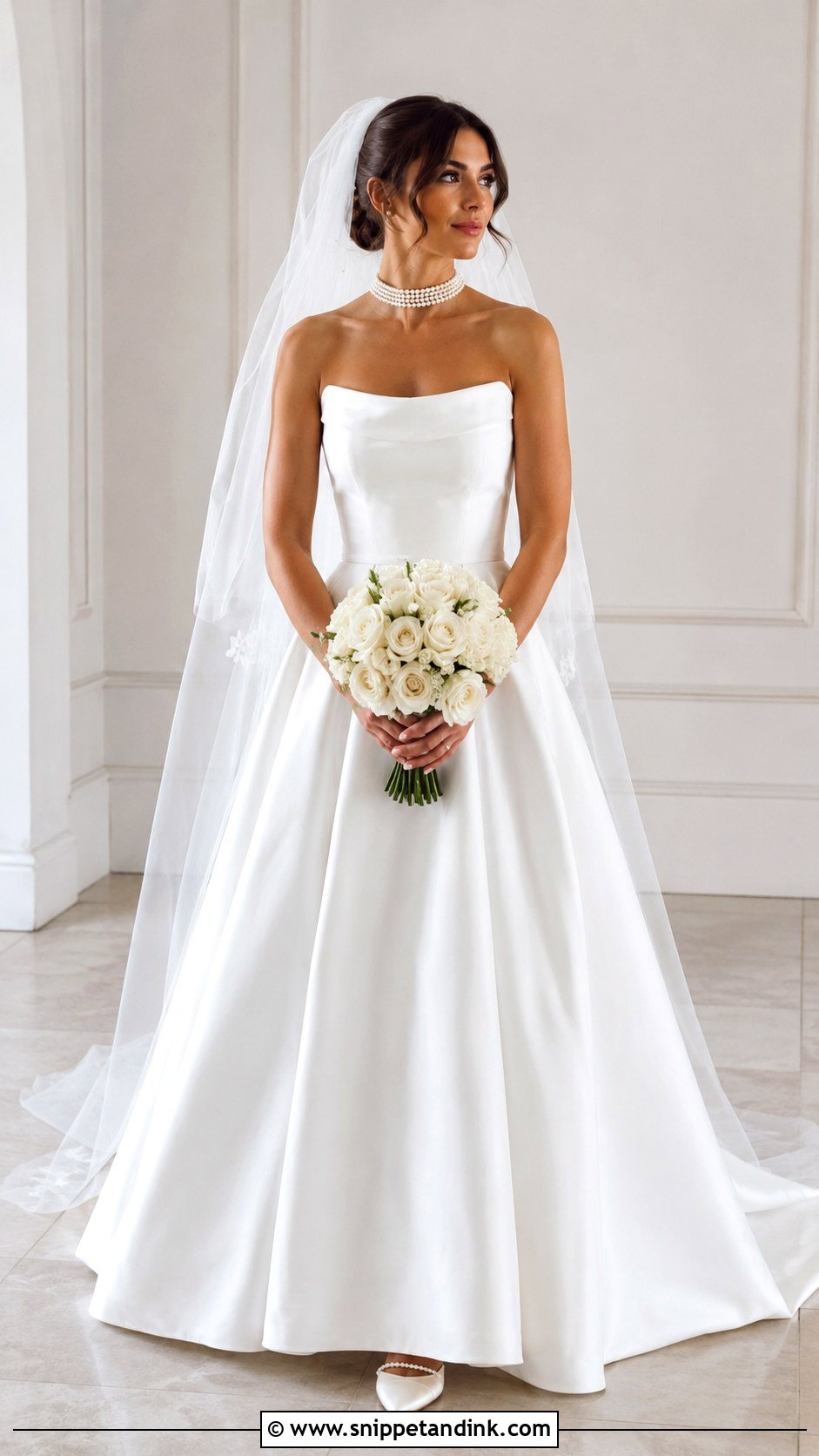 Strapless Wedding Gown - Snippet and Ink - 25 Wedding Gown Styles