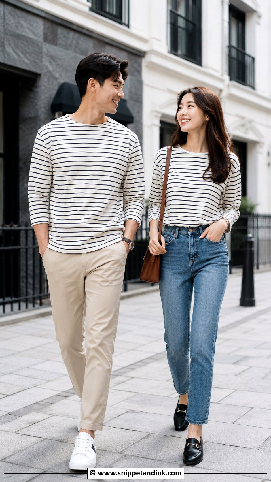 Striped Shirt Couple Fit - Snippet and Ink - 30 Couple Fits Ideas