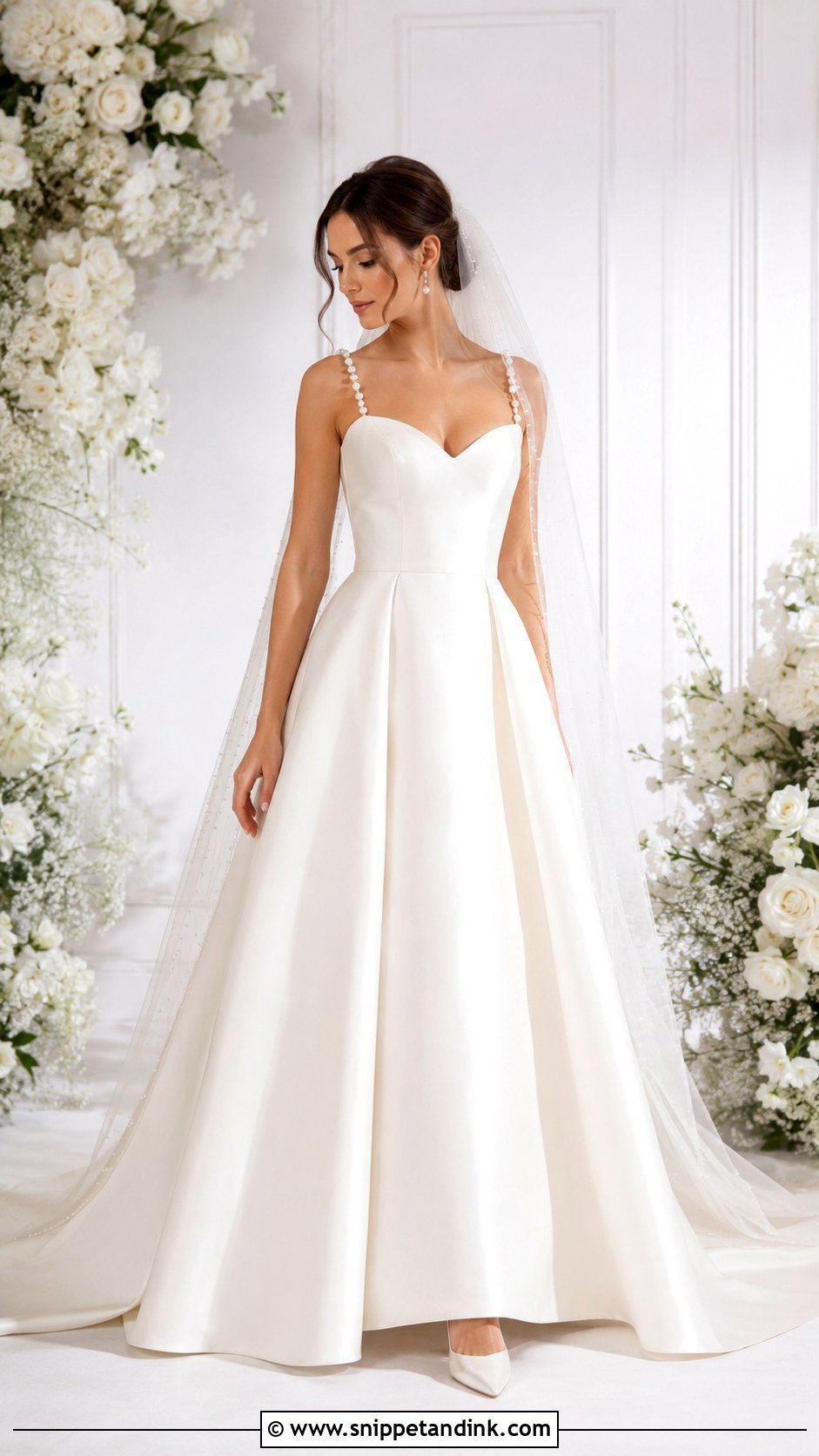 Structured Pearl Wedding Dress - Snippet and Ink - 25 Structured Wedding Dress Ideas