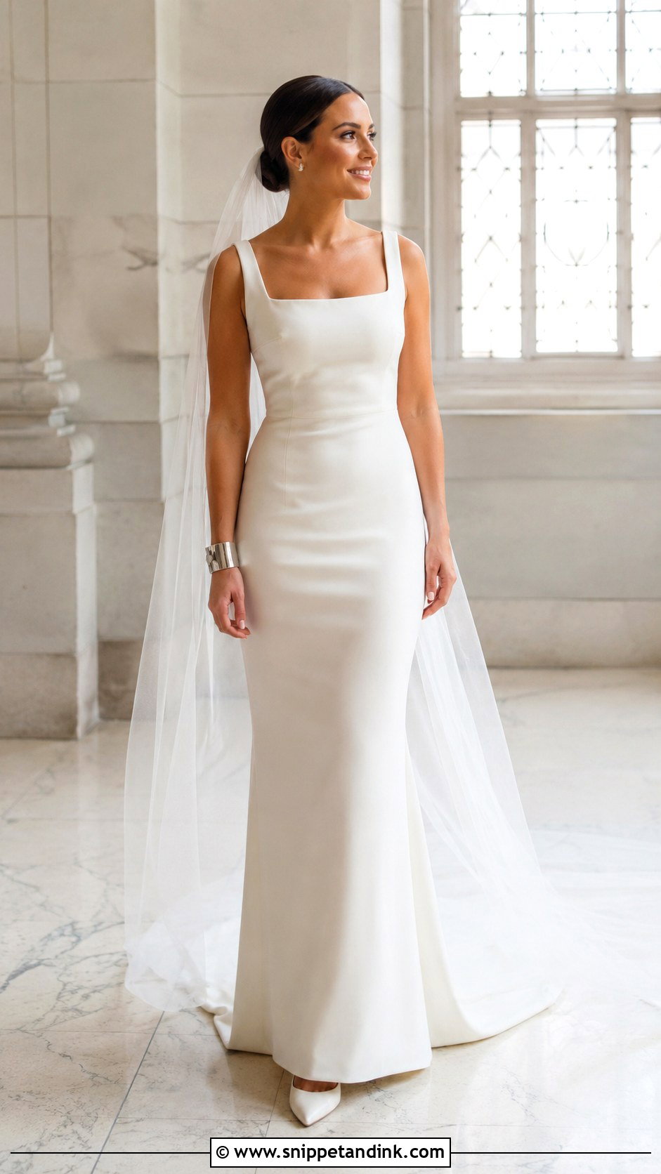 Structured Sheath Wedding Dress - Snippet and Ink - 25 Structured Wedding Dress Ideas