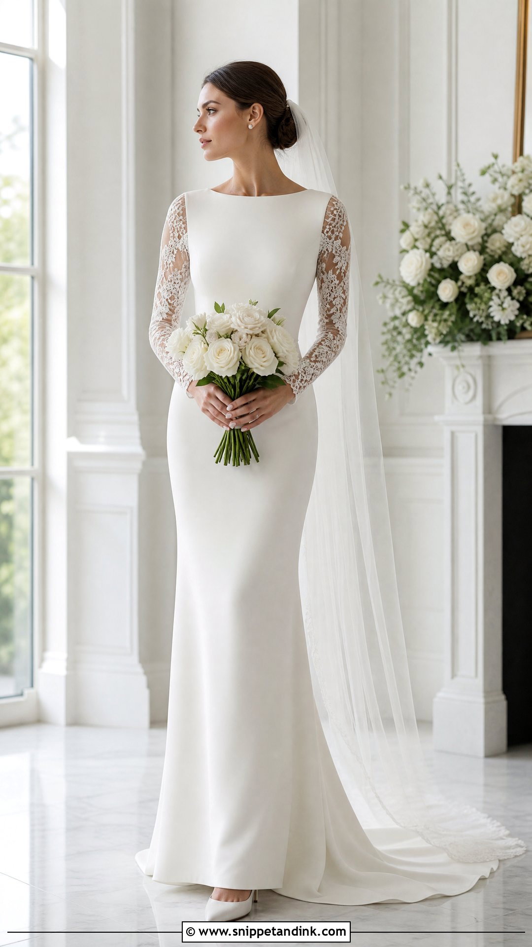 Subtle Lace Wedding Dress - Snippet and Ink - 20 Understated Wedding Dress Ideas