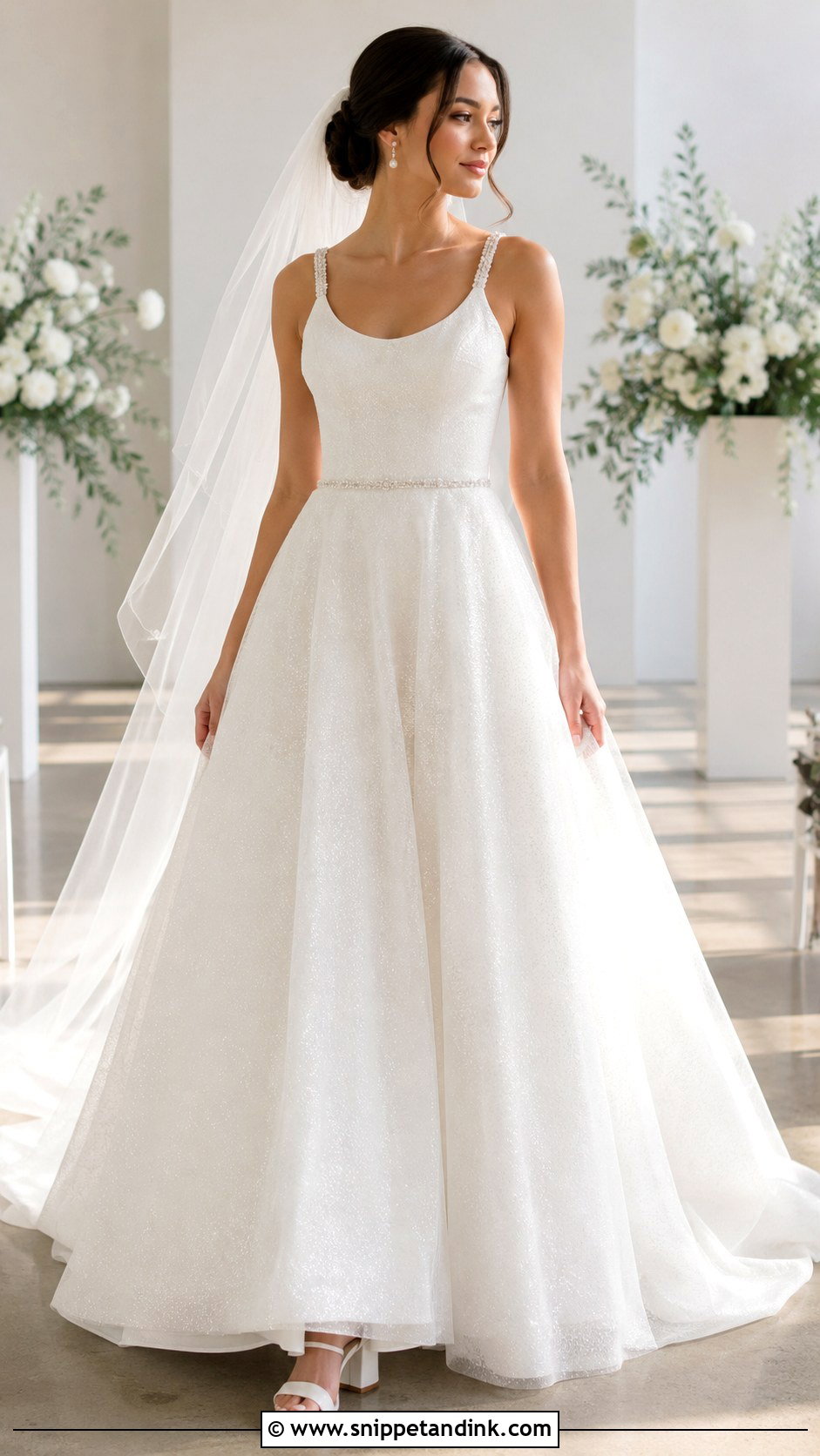 Subtle Sparkly Ballgown Wedding Dress - Snippet and Ink - 20 Ballgown Wedding Dress Sparkly Ideas