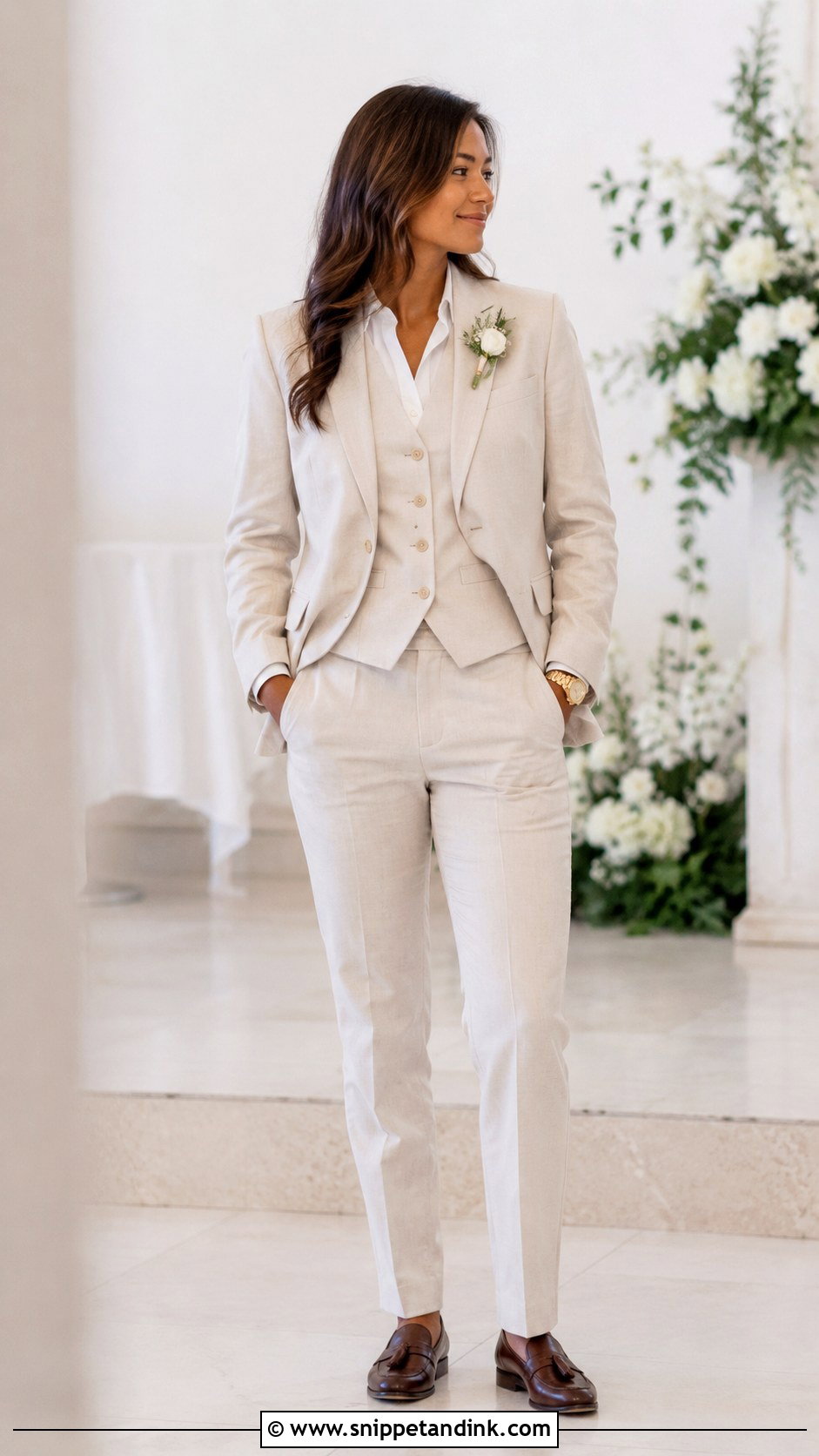 Suit With Vest - Snippet and Ink - 25 Lesbian Wedding Suit Ideas